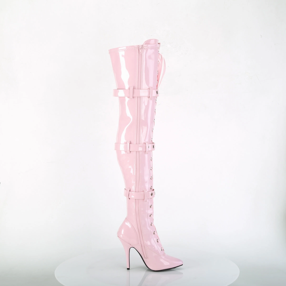 5 Inch Heel SEDUCE-3028 Baby Pink Youth Rain Boots Size 3