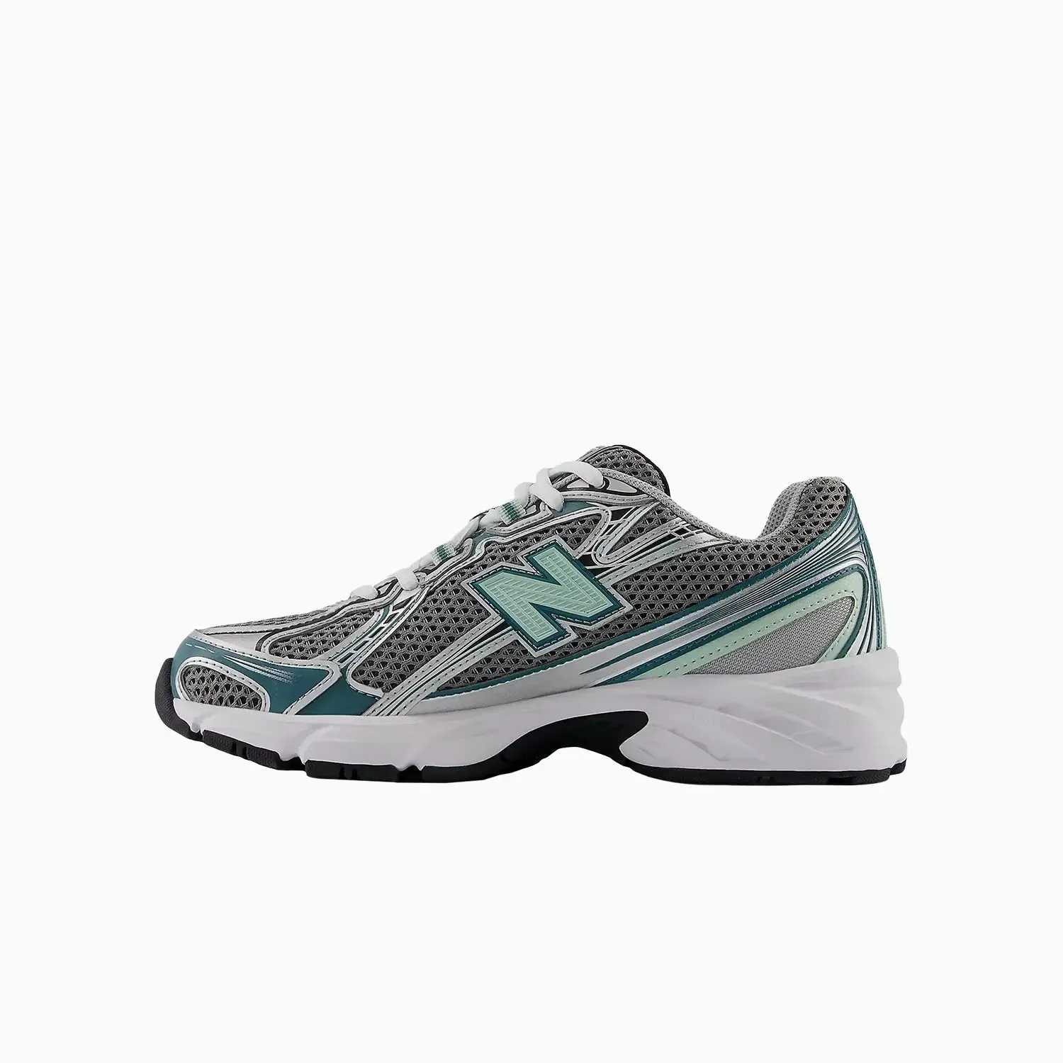 740 "Silver Metallic New Spruce" Green Suede New Balance