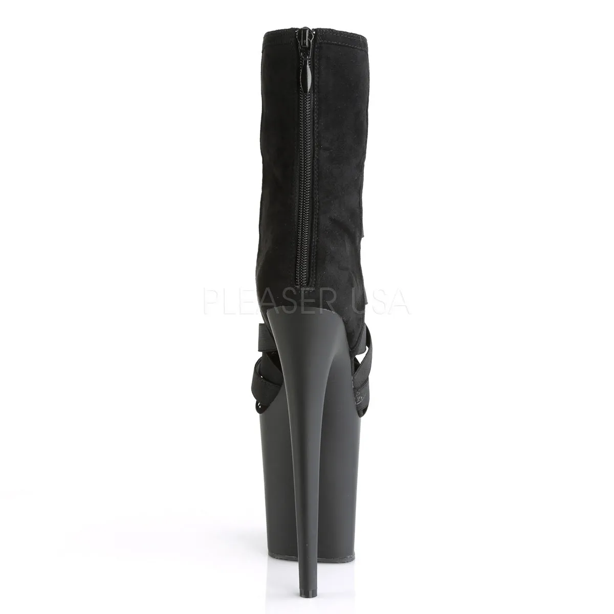 8 Inch Heel FLAMINGO-800-24 Black Elastic Band Sam Edelman Knee High Boots