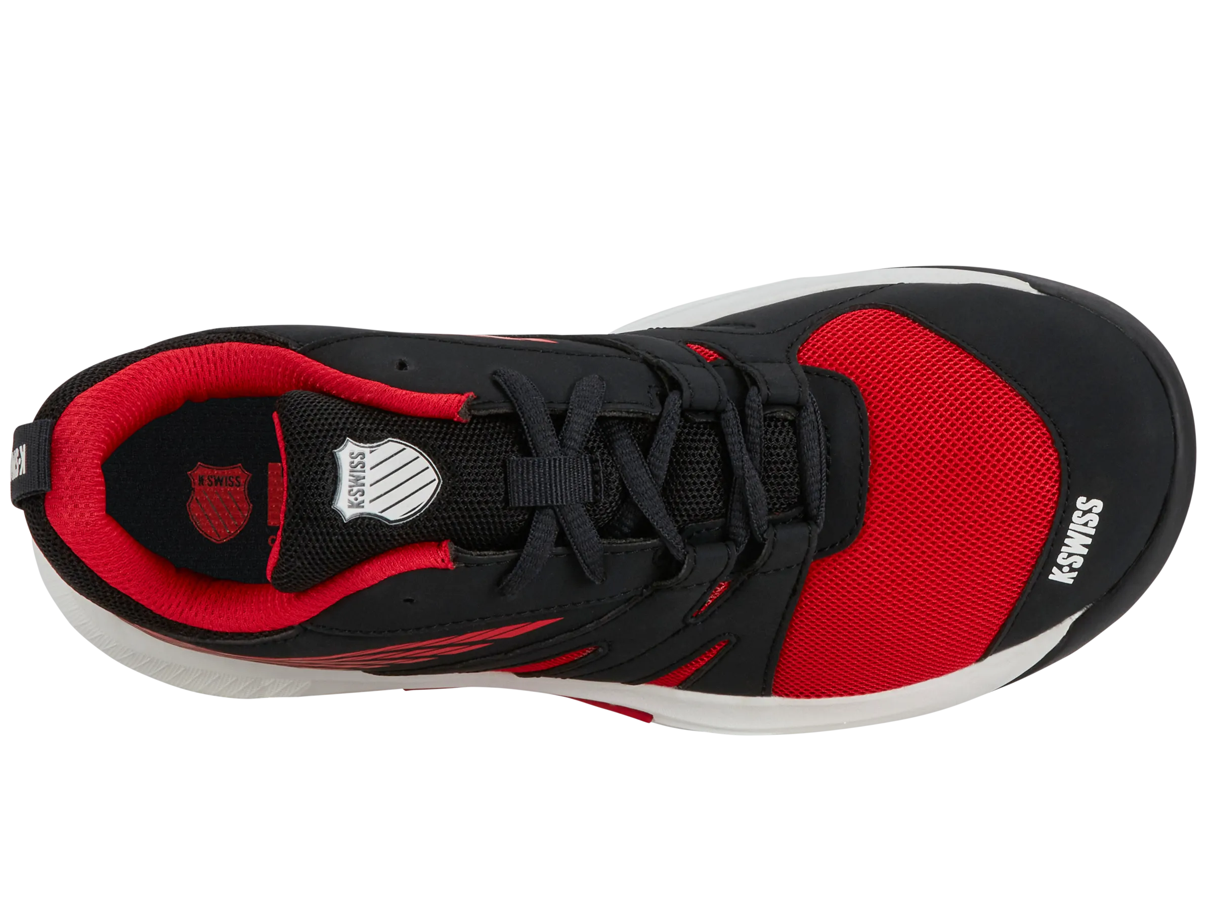 Ralph Lauren Tennis Shoes 87392-066-M | SPEEDTRAC | BRIGHT WHITE/STRETCH LIMO/HIGH RISK RED