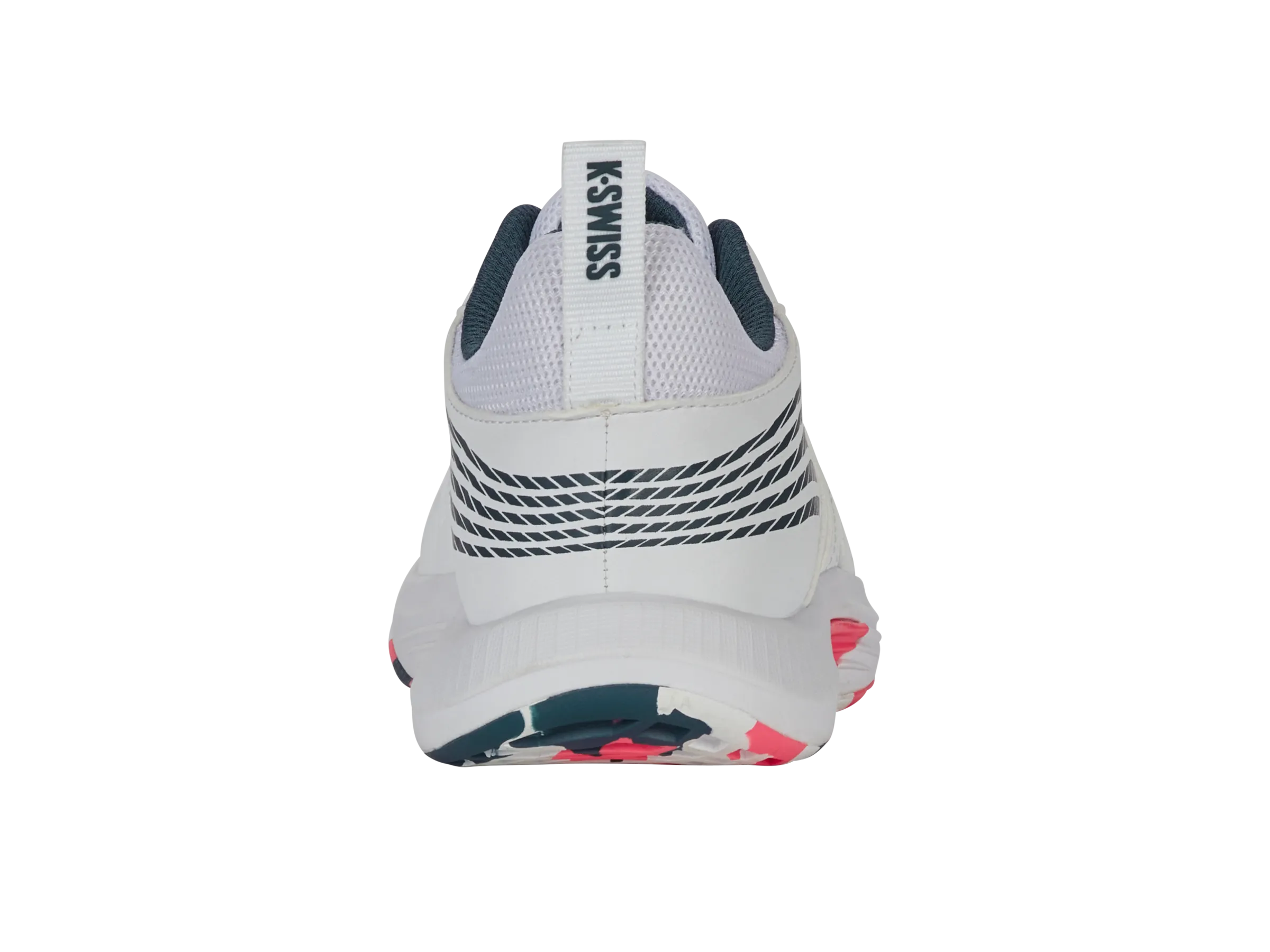 87392-129-M | SPEEDTRAC | WHITE/STARGAZER/NEON BLAZE Asics Tennis Shoes Gel Resolution