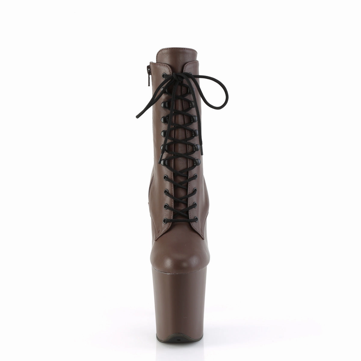 8 Inch Heel FLAMINGO-1020 Mocha PU Hunter Original Refined Rain Boots