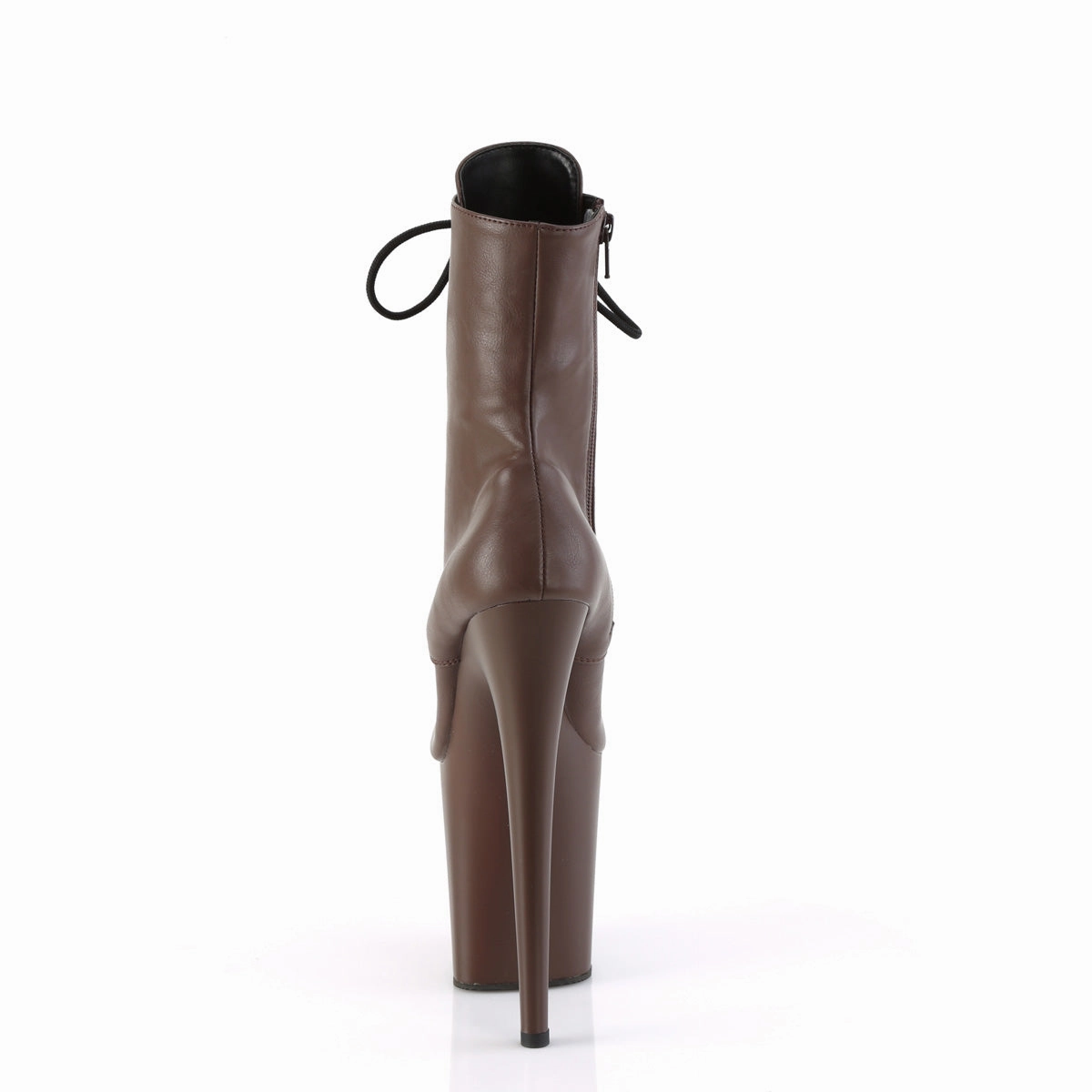 8 Inch Heel FLAMINGO-1020 Mocha PU Rain Boots Coraline