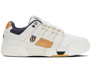 98526-143-M | GSTAAD GOLD | BRILLIANT WHITE/NAVY/HONEY GOLD Bob Marley Tennis Shoes