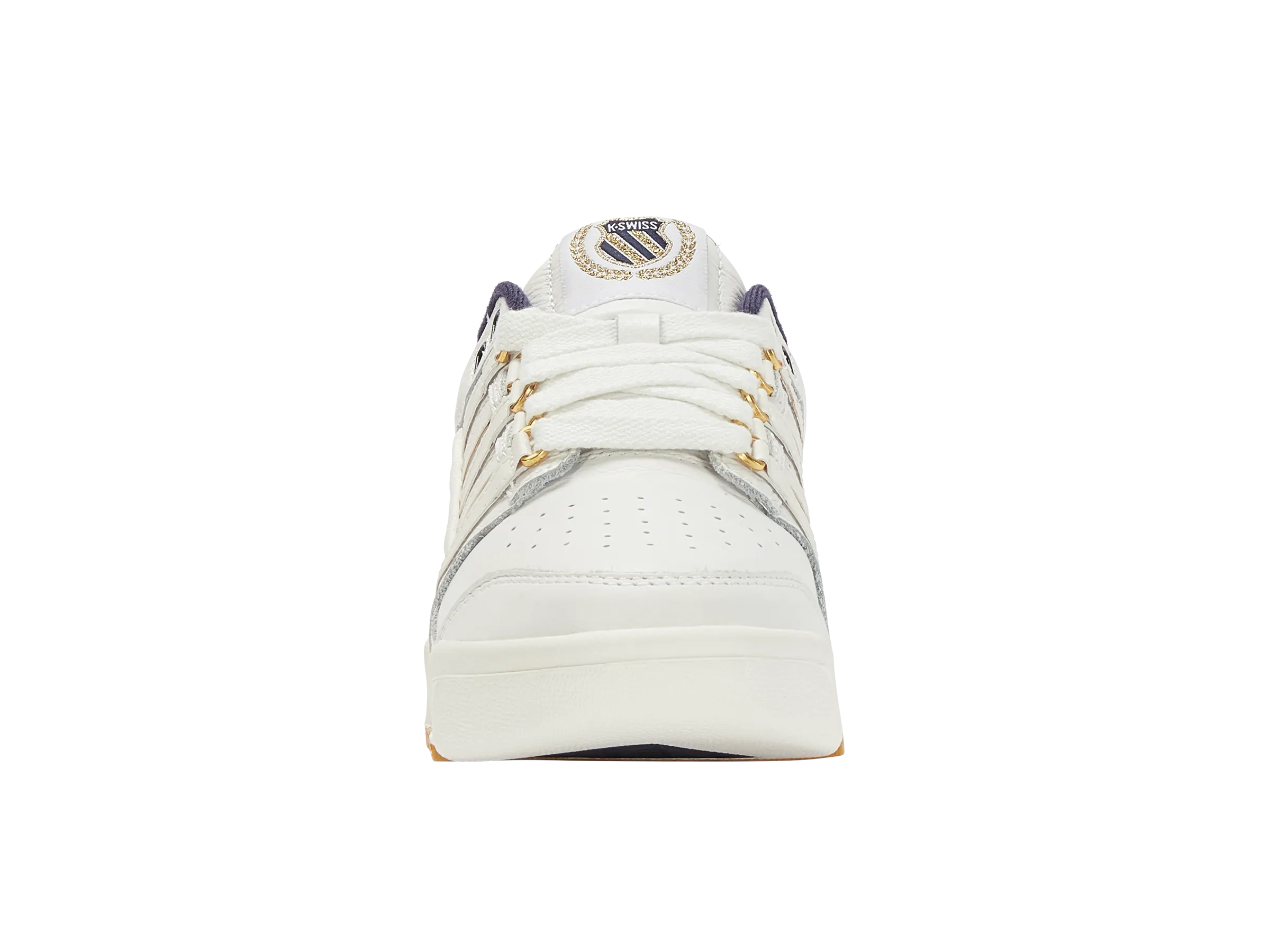 98526-143-M | GSTAAD GOLD | BRILLIANT WHITE/NAVY/HONEY GOLD Grinch Tennis Shoes