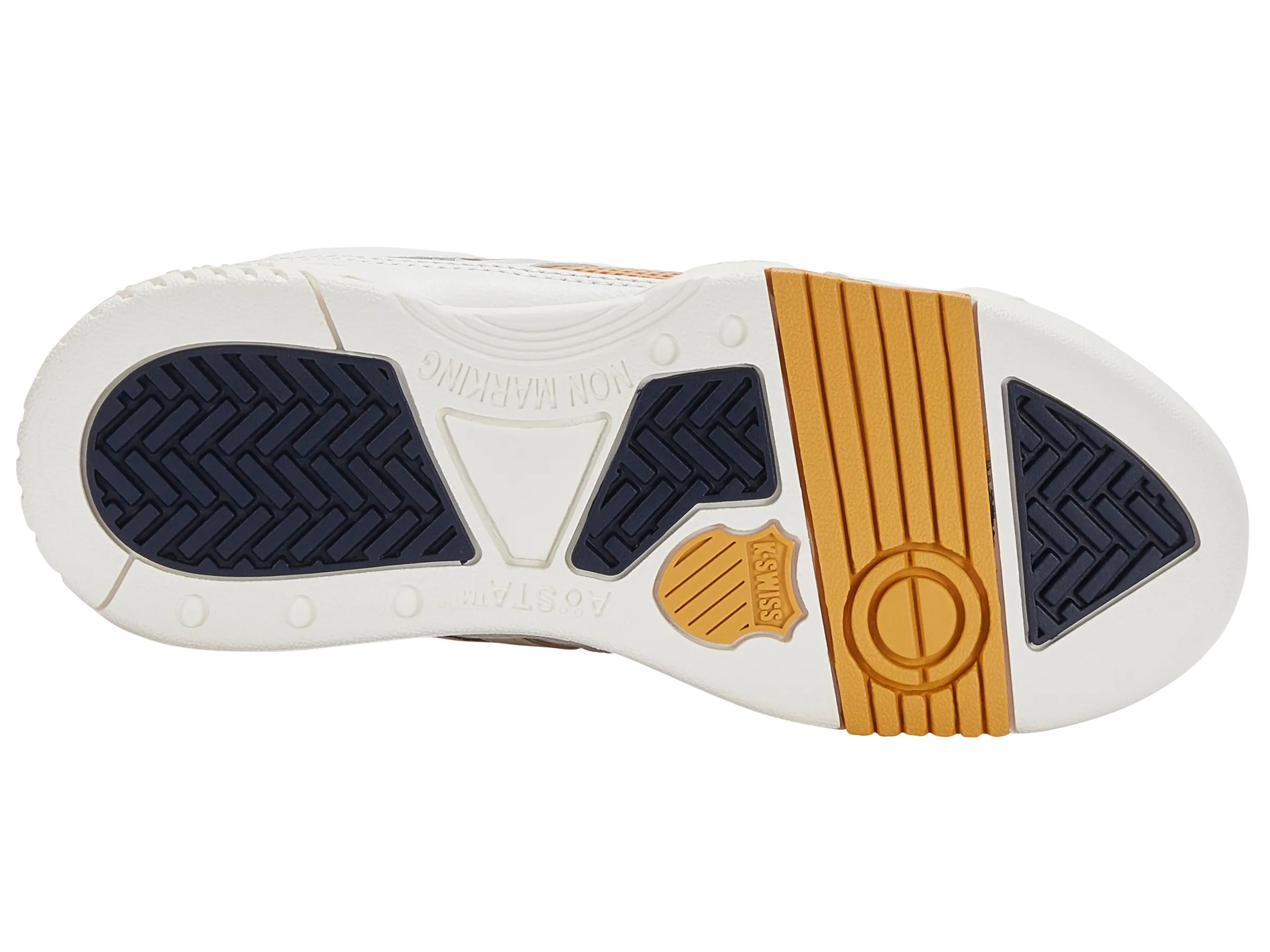 Men S Tennis Shoes Casual 98526-143-M | GSTAAD GOLD | BRILLIANT WHITE/NAVY/HONEY GOLD