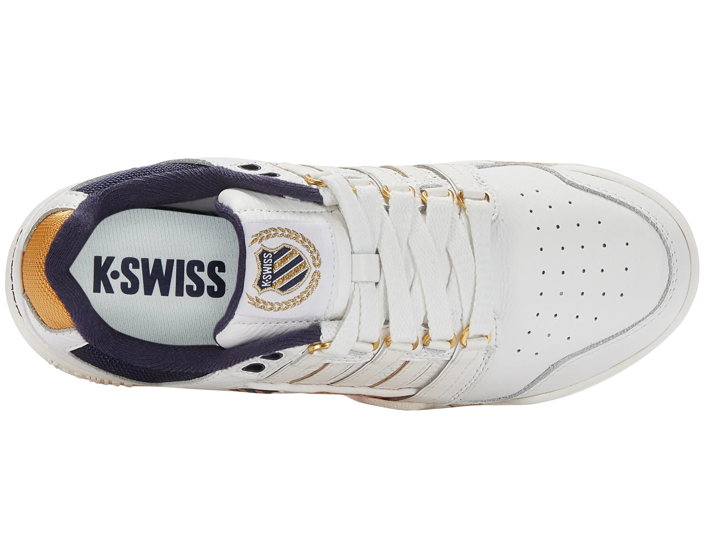 Difference Between Pickleball Shoes And Tennis Shoes 98526-143-M | GSTAAD GOLD | BRILLIANT WHITE/NAVY/HONEY GOLD