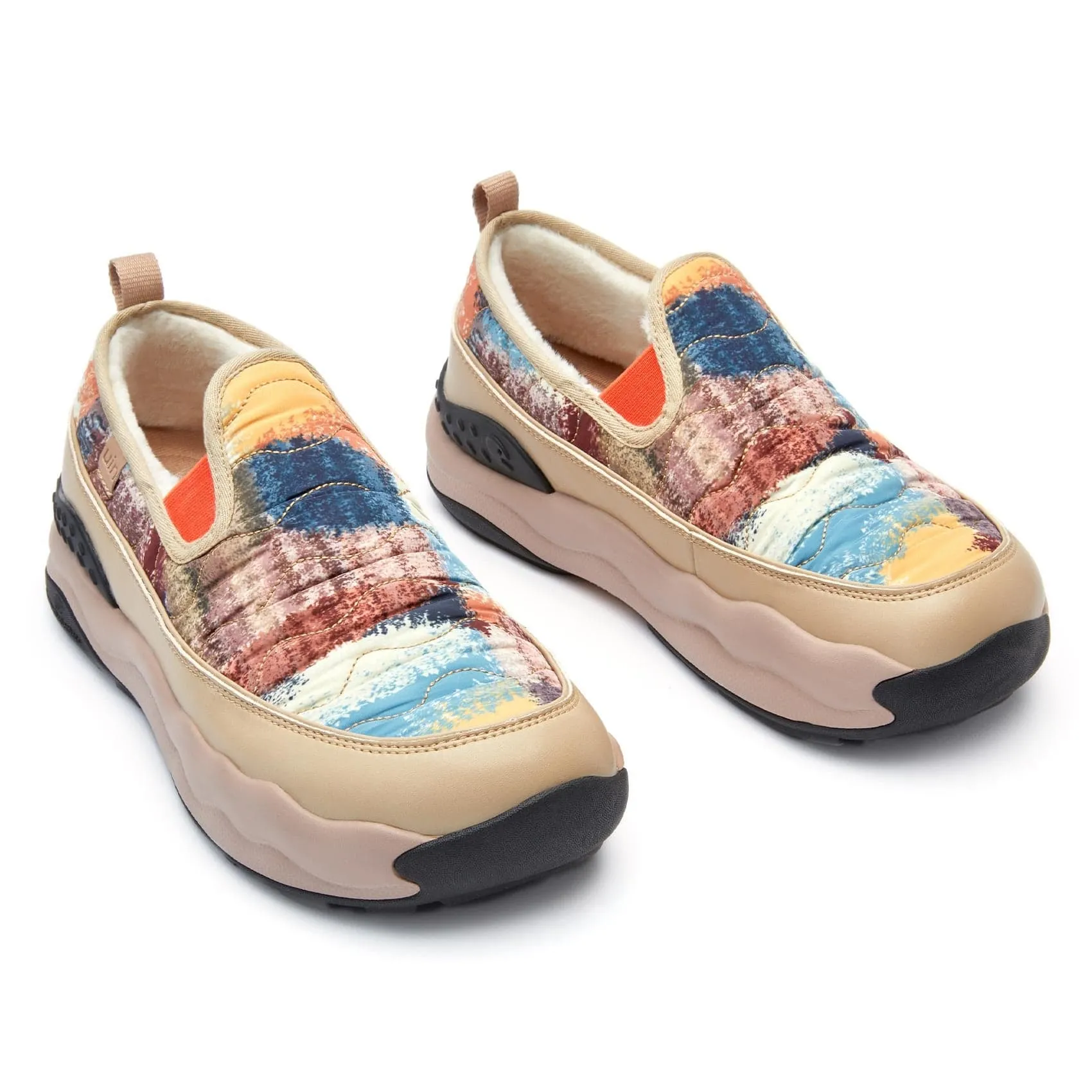 Abstract Leopard Print San Diego VIII Women Durable Trail Running Shoes