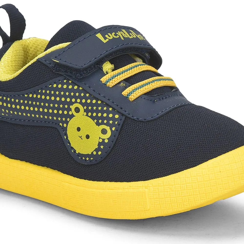 Lucy & Luke Navy Blue Casual Non Lacing Shoes For Kids BASTIAN-2E By Liberty Fern Casual Moc Shoe