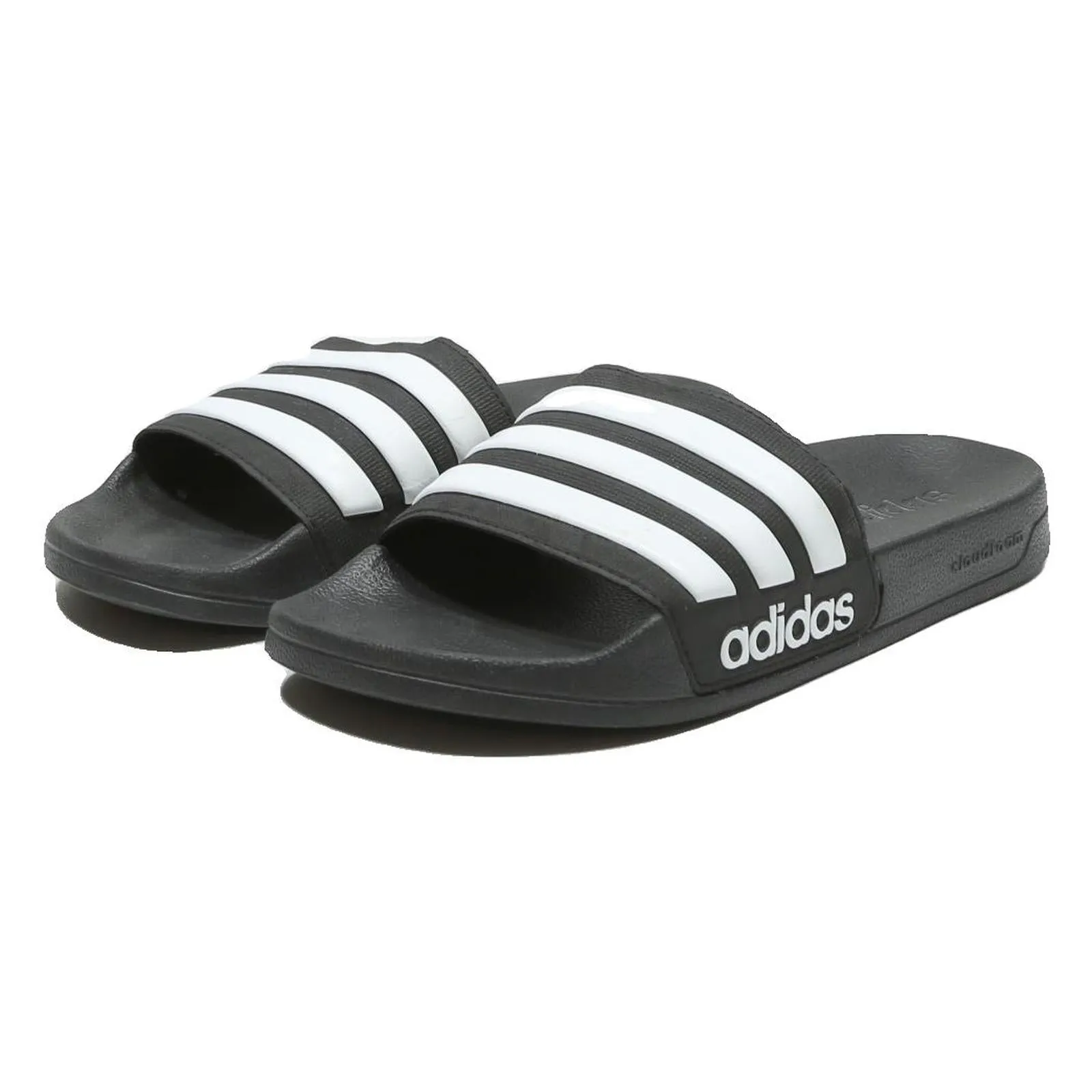 ADIDAS Adilette Mens Black White Synthetic Slider UK 7 Comfortable Pool Beach Tasman Slippers Sale