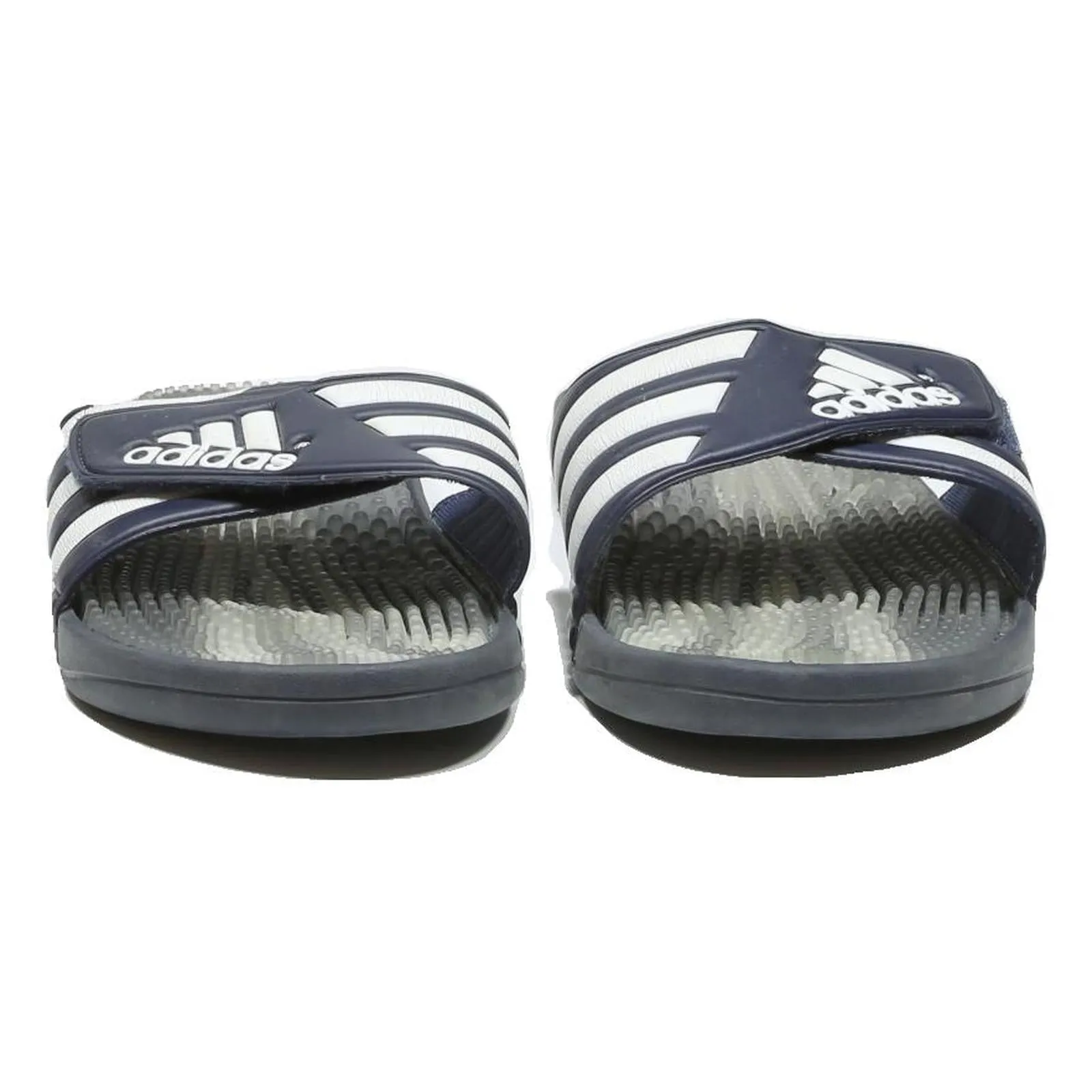 Acorn Spa Slippers ADIDAS Adissage Mens Strap Sliders Navy & White Synthetic UK 11 Comfort Massage