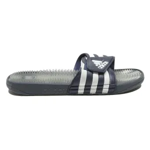 Caribou Tasman Slippers ADIDAS Adissage Mens Strap Sliders Navy & White Synthetic UK 11 Comfort Massage