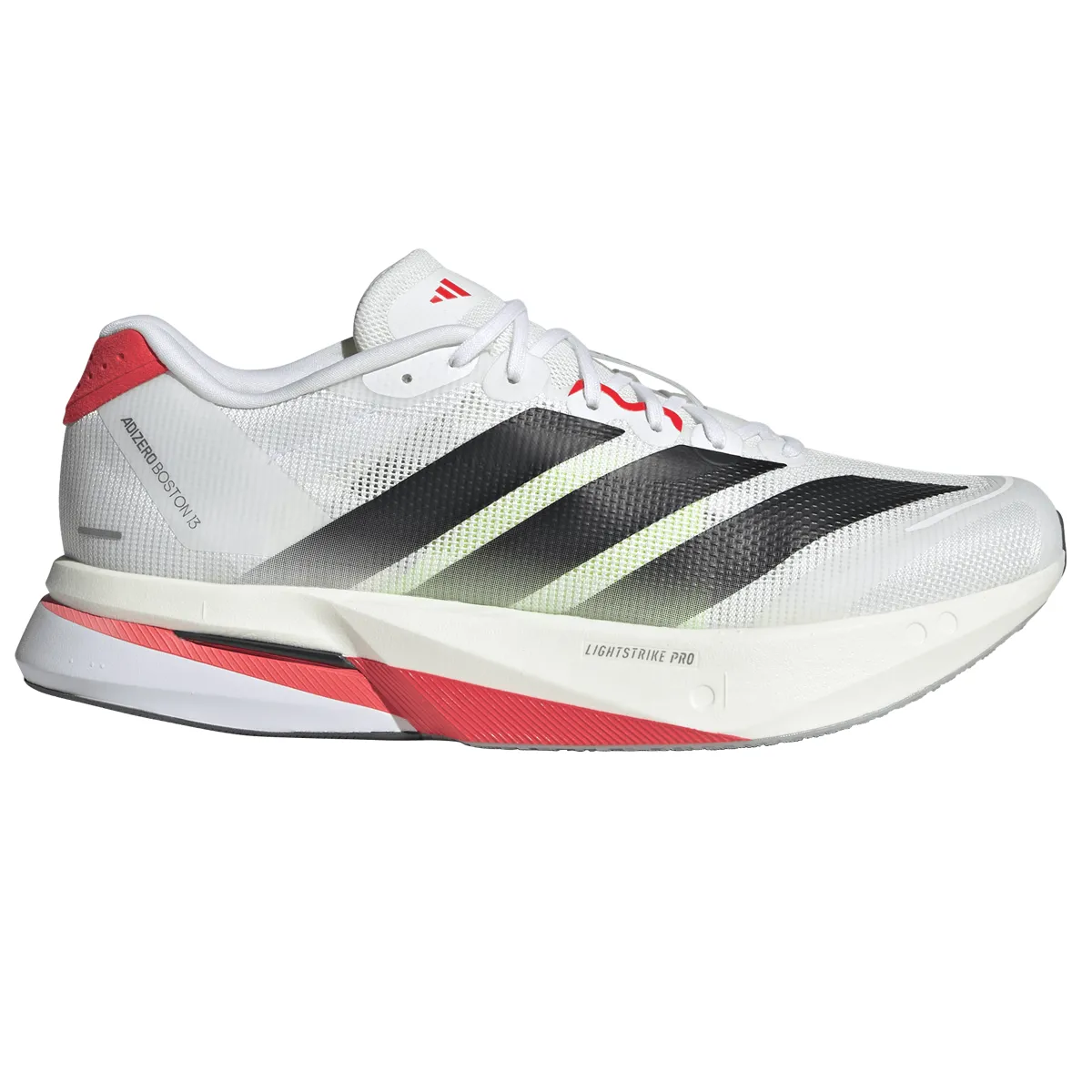 adidas Adizero Boston 13 Running Shoes - Mens - White Best Barefoot Running Shoes