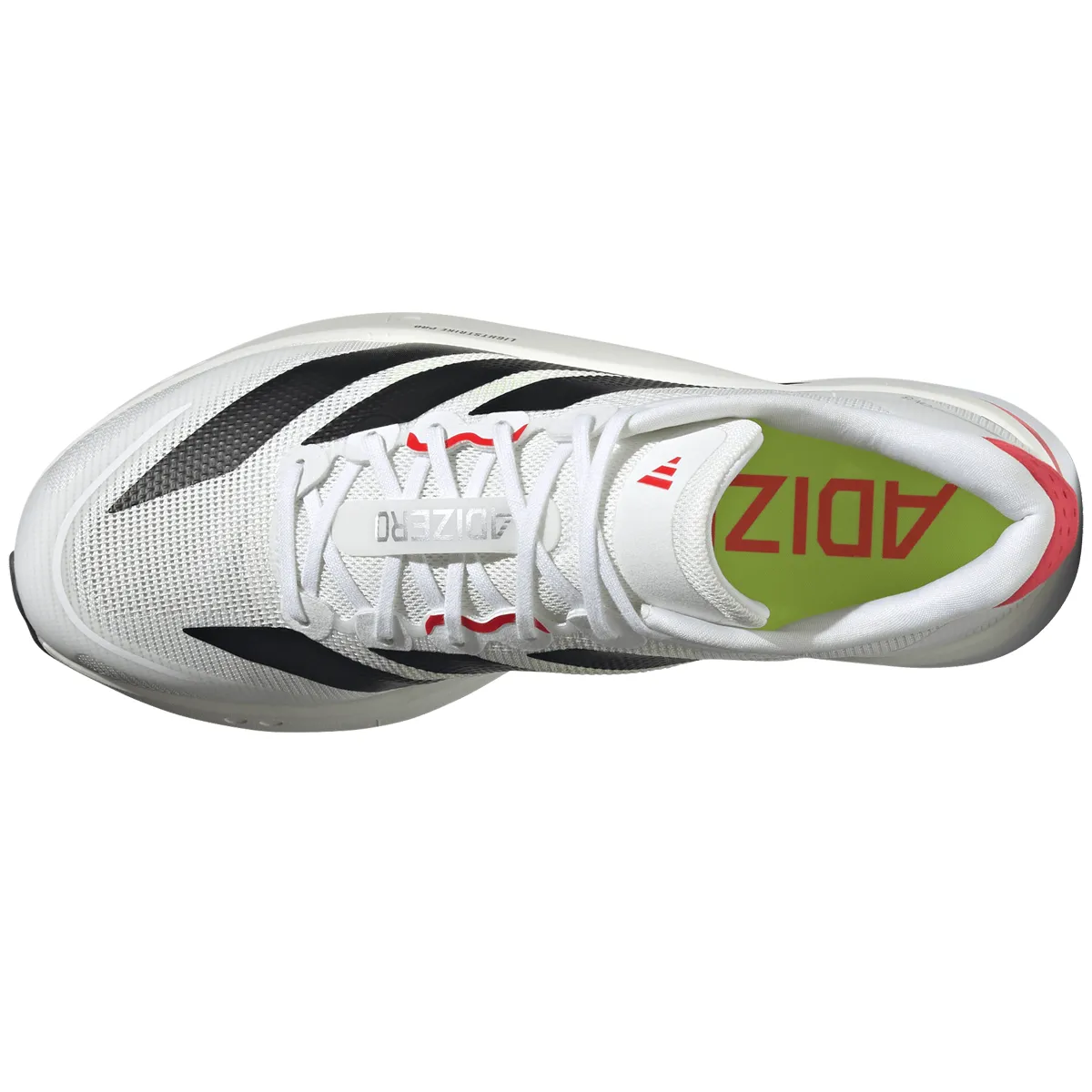 adidas Adizero Boston 13 Running Shoes - Mens - White Low Heel Drop Running Shoes