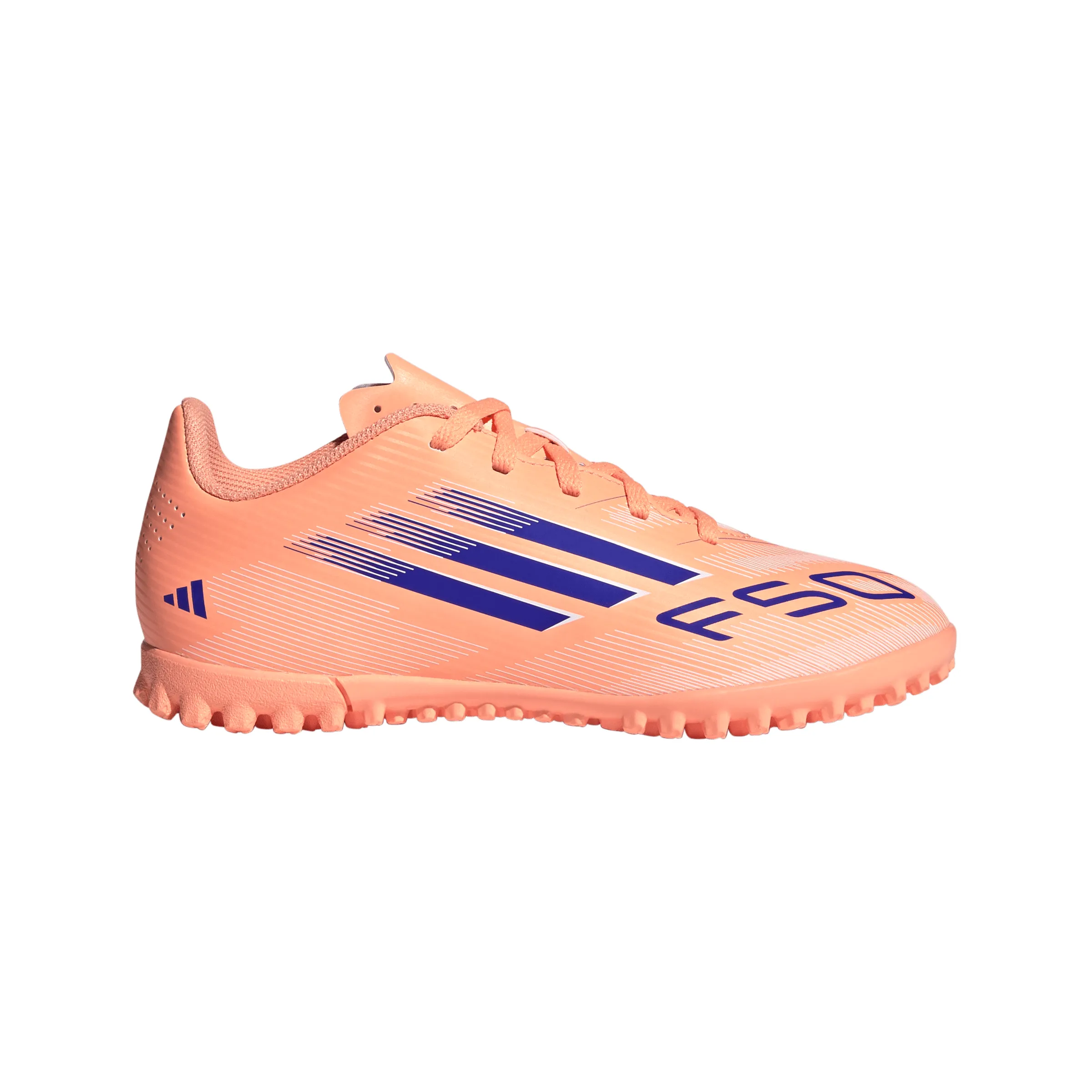 Best Leather Cleats 2024 adidas F50 Club TF Turf Junior - Beam Orange/ Lucid Blue/ FTWhite