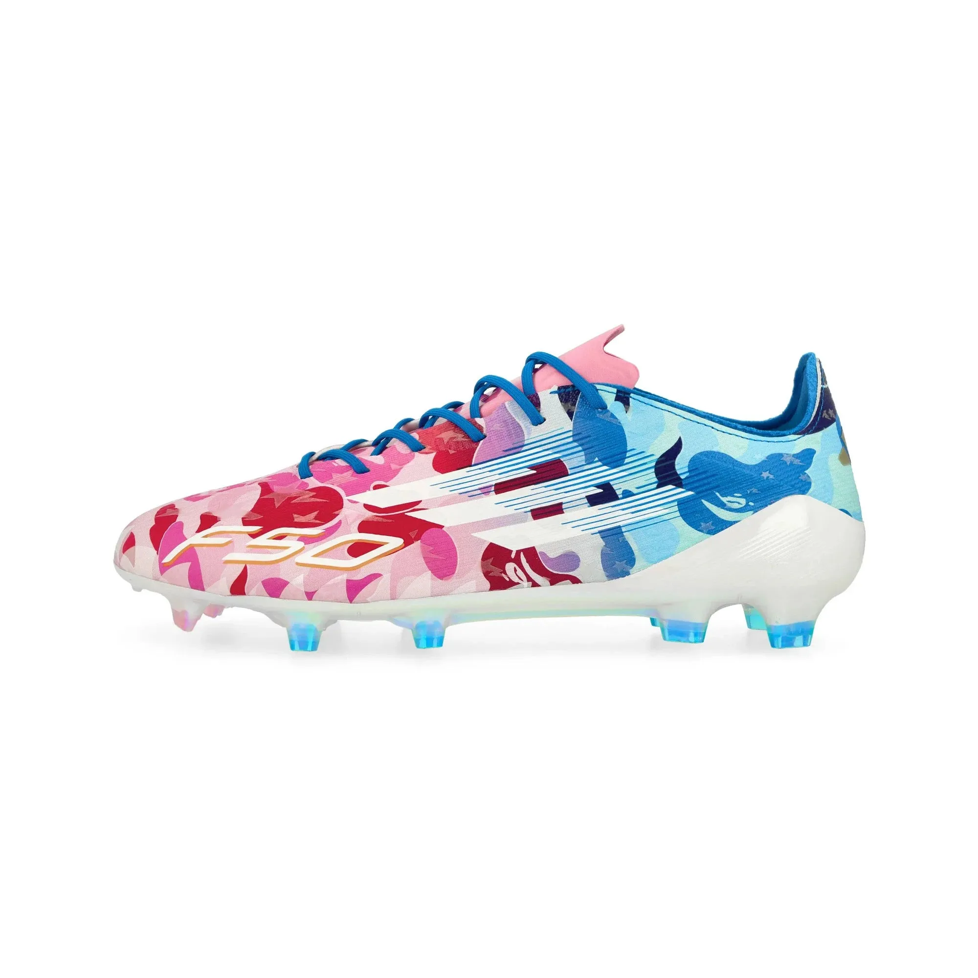 Adidas F50 Elite FG x BAPE 'Multi Camo' (2025) Rose Soccer Cleats