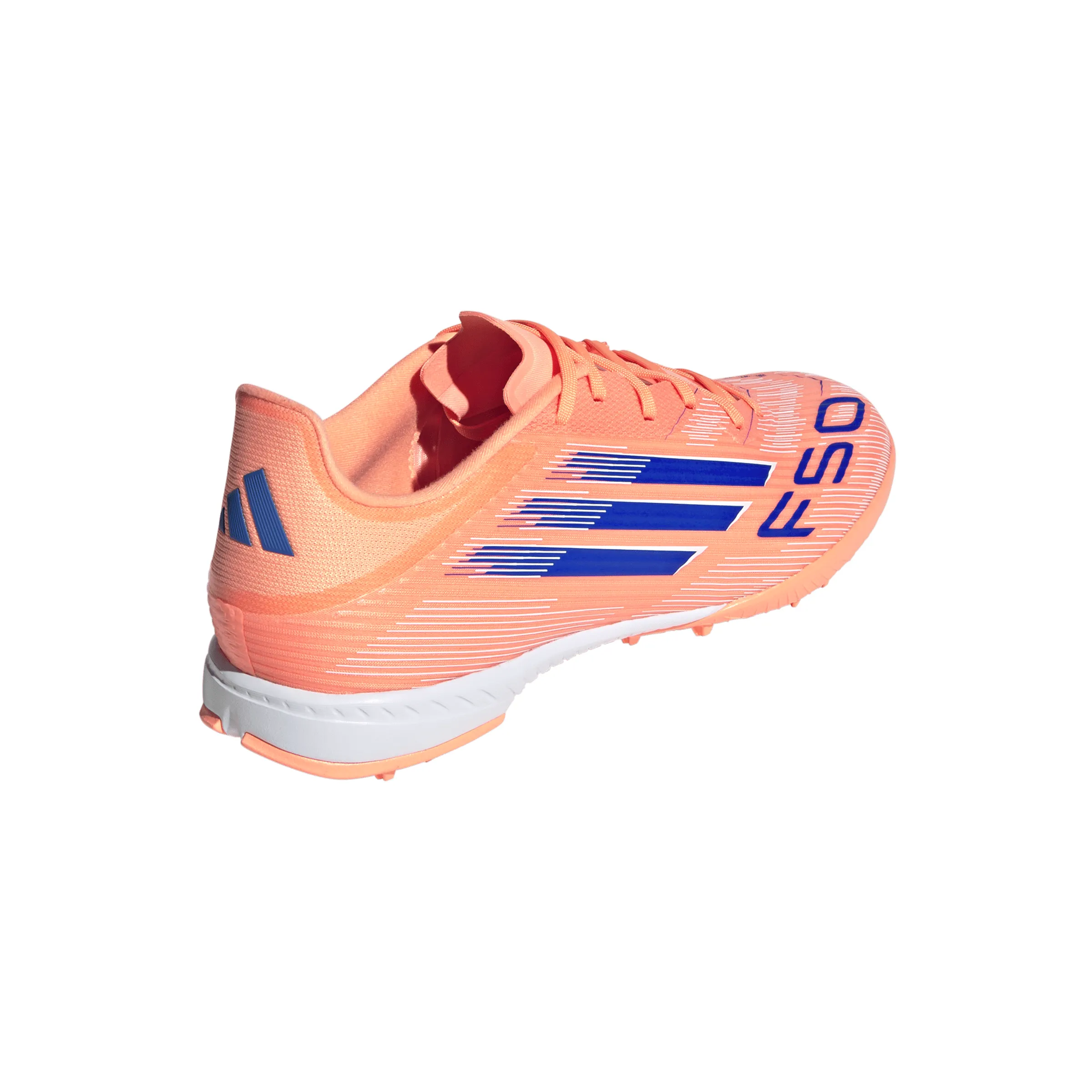 adidas F50 League TF Turf Shoes - Beam Orange / Lucid Blue/ Ftwr White Soccer Cleat Insoles For Flat Feet