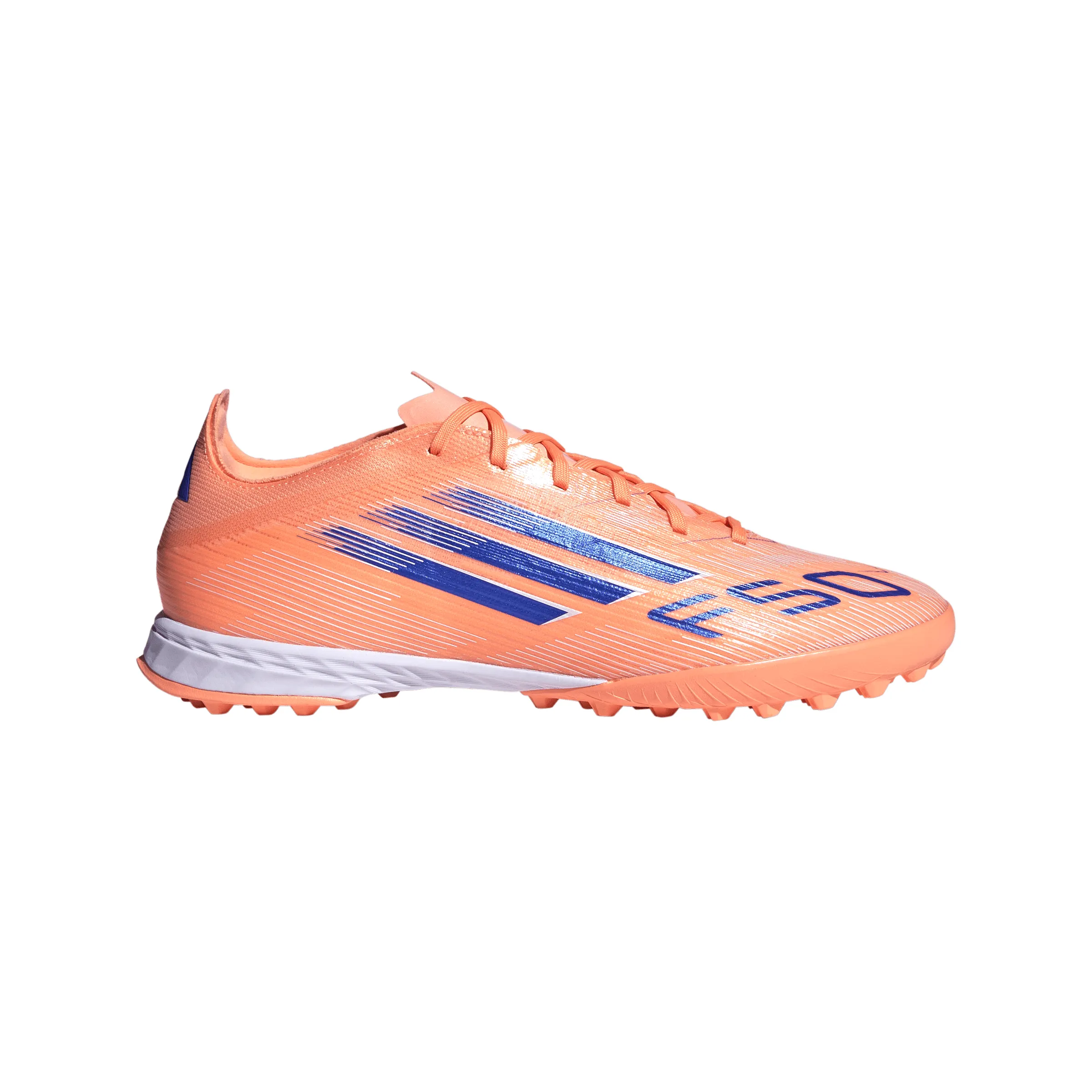 Soccer Cleats In Us adidas F50 Pro TF Turf Soccer Shoes - Beam Orange / Lucid Blue/ Ftwr White