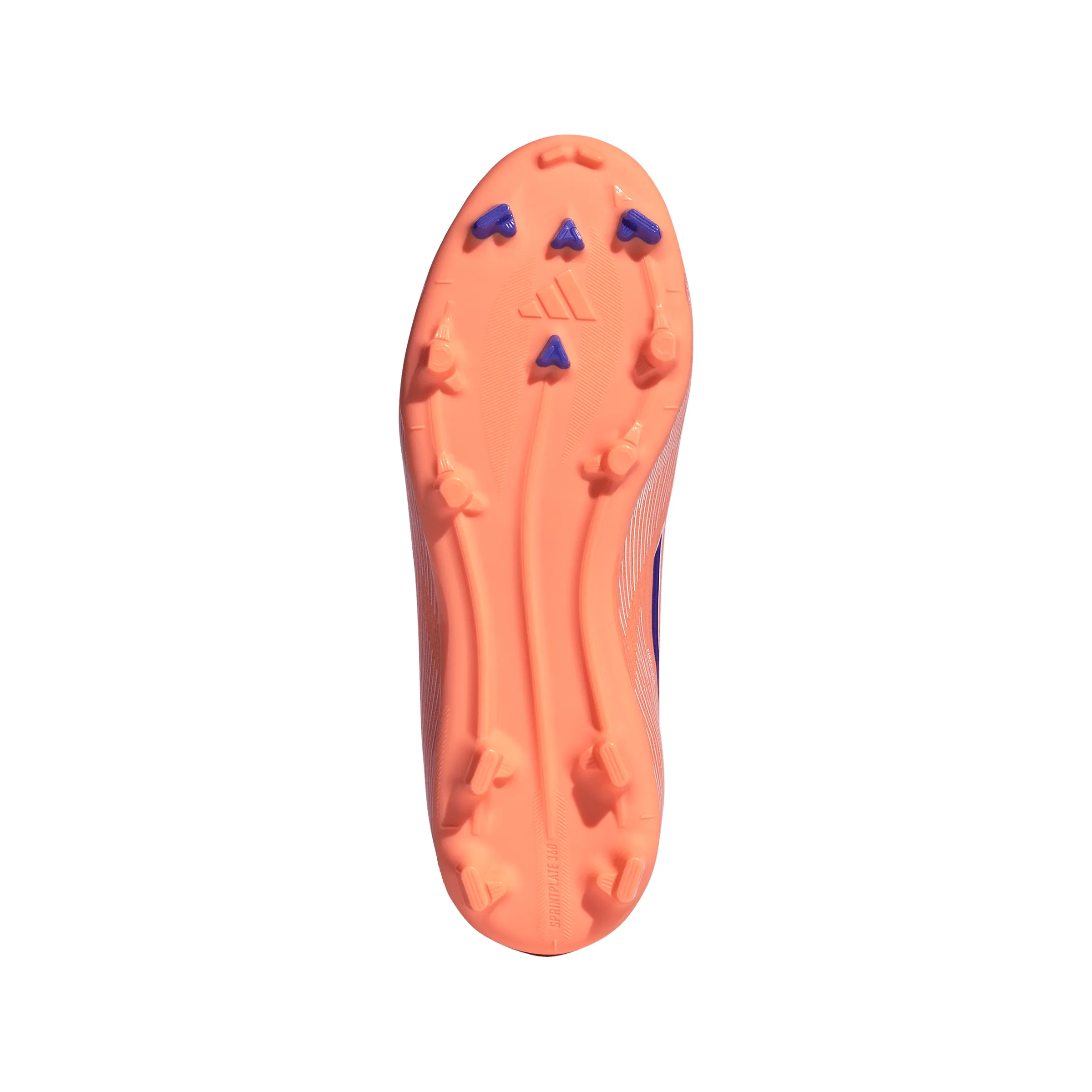 adidas Junior F50 League FG Firm Ground Soccer Shoes - Beam Orange/ Lucid Blue/ FTWhite The Lightest Soccer Cleats