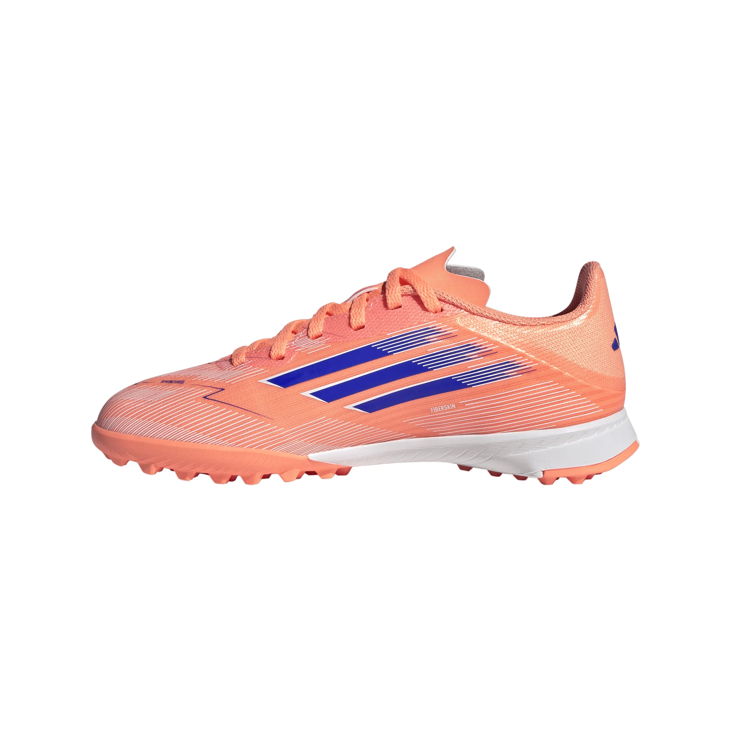 adidas Junior F50 League TF Turf - Beam Orange/ Lucid Blue/ FTWhite Size 8 Toddler Soccer Cleats