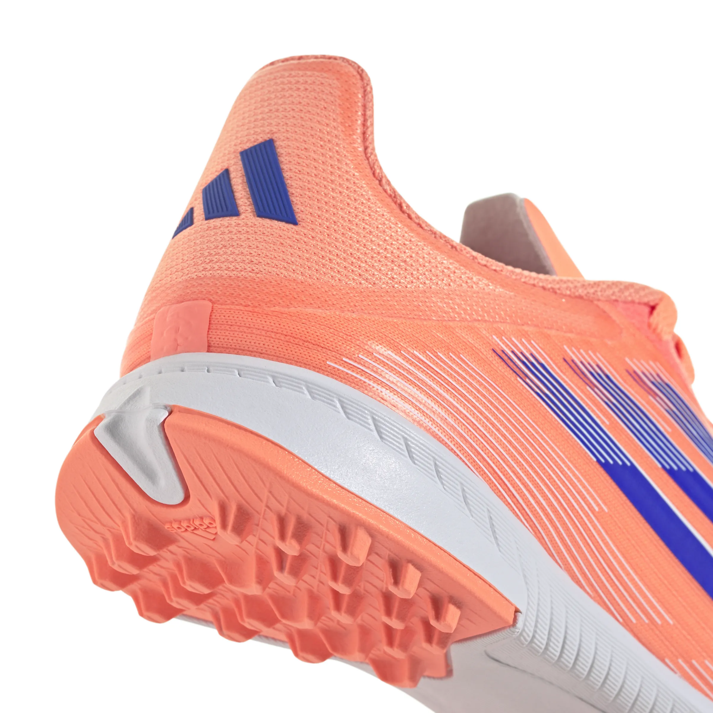 Soccer Cleats Indoor Turf adidas Junior F50 League TF Turf - Beam Orange/ Lucid Blue/ FTWhite