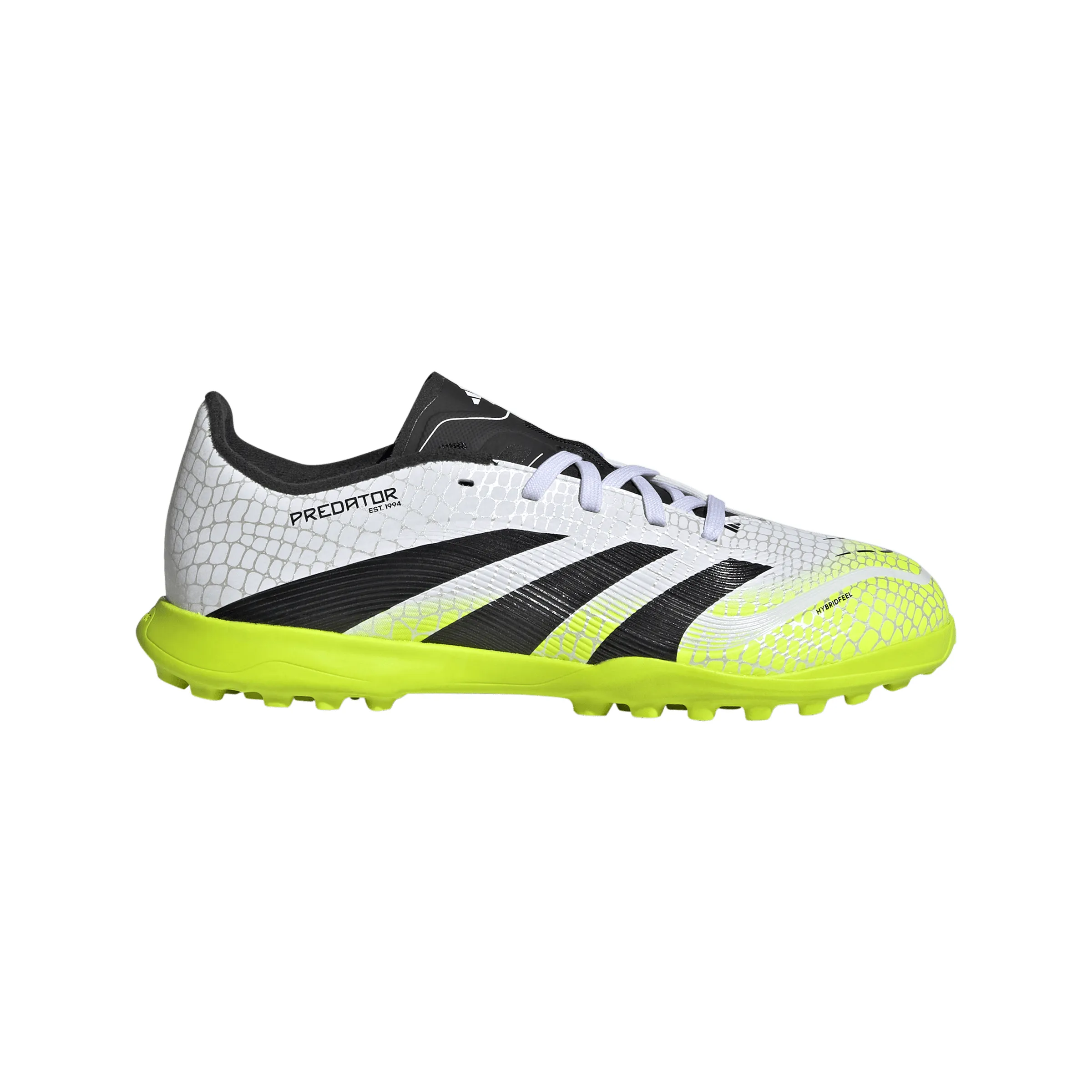 Most Beautiful Soccer Cleats adidas Junior Predator League TF Turf - FTWhite/ CBlack/ Luclem