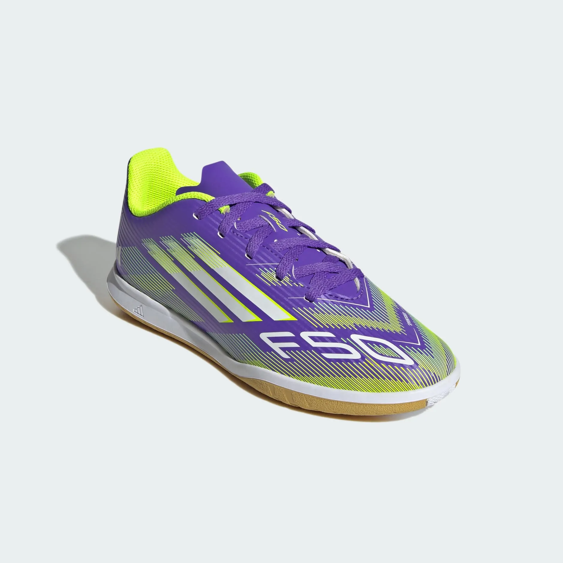 Used Soccer Cleats Donation Adidas Kid's F50 Indoor Purple Football Boots