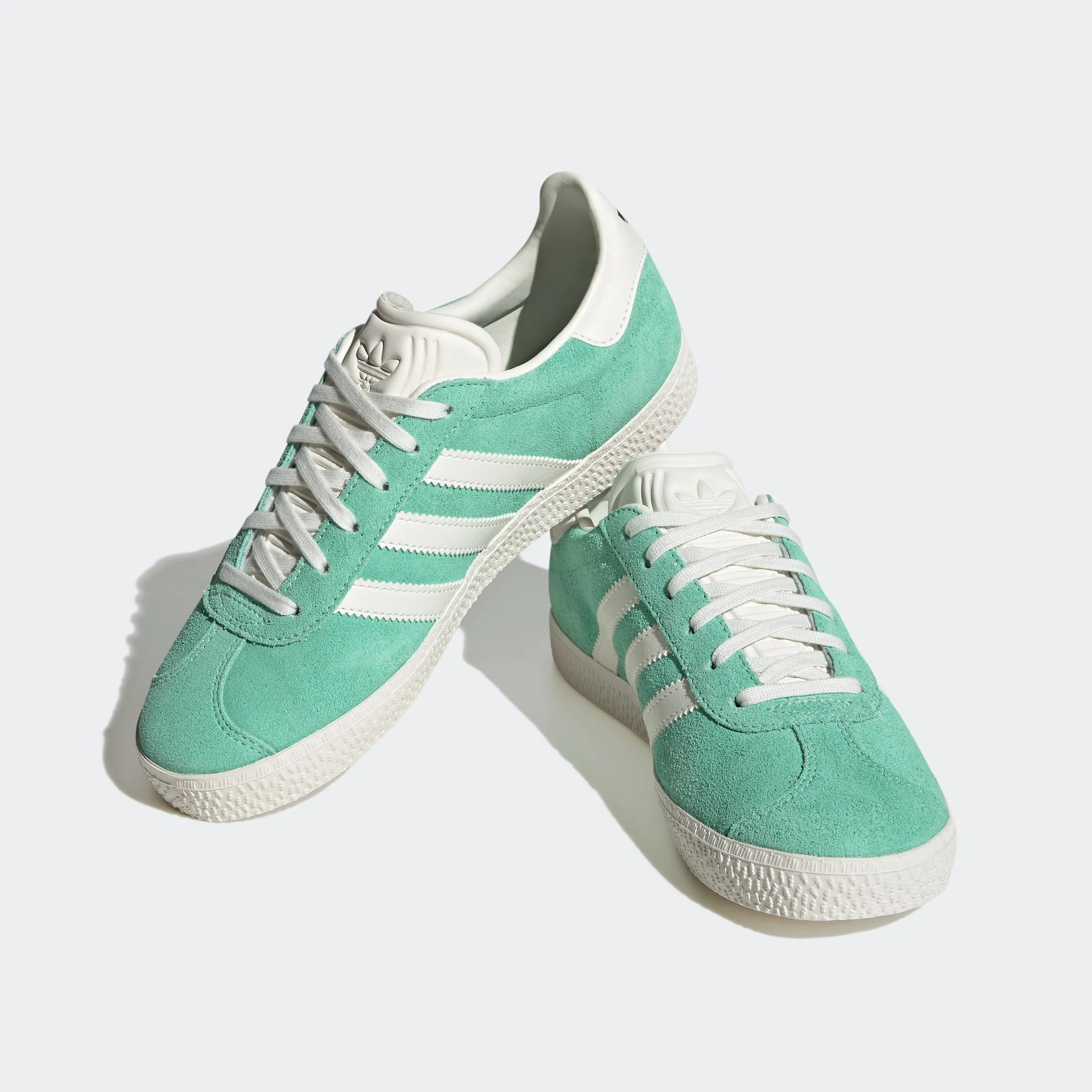 Adidas Kid's Gazelle Green White Adipure Trainer Shoes