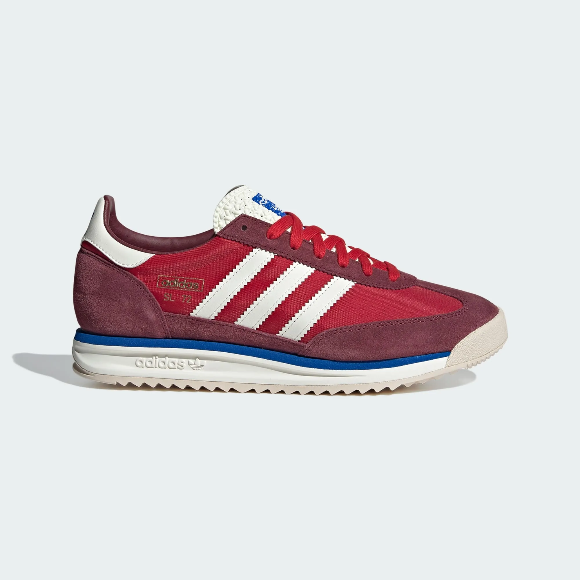 Adidas Men's Sl 72 Rs Shoes - Shadow Red / Off-White / Blue Cow Print Adidas Shoes