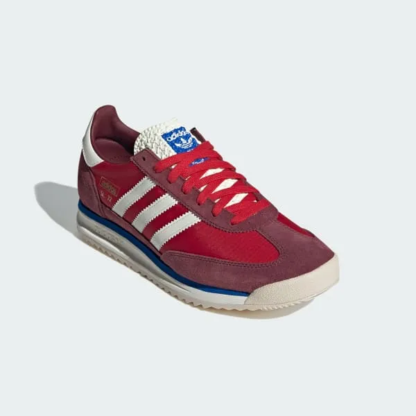 Kevin Garnett Adidas Basketball Shoes Adidas Men's Sl 72 Rs Shoes - Shadow Red / Off-White / Blue