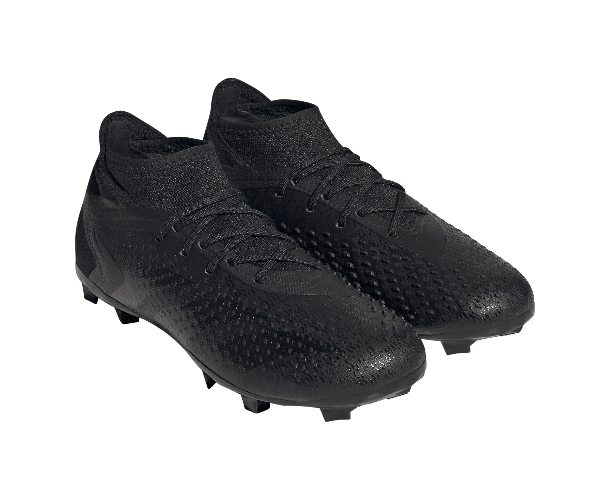 Adidas Predator Accuracy.1 Firm Ground Junior Football Boots Black Soccer Cleat Bottoms