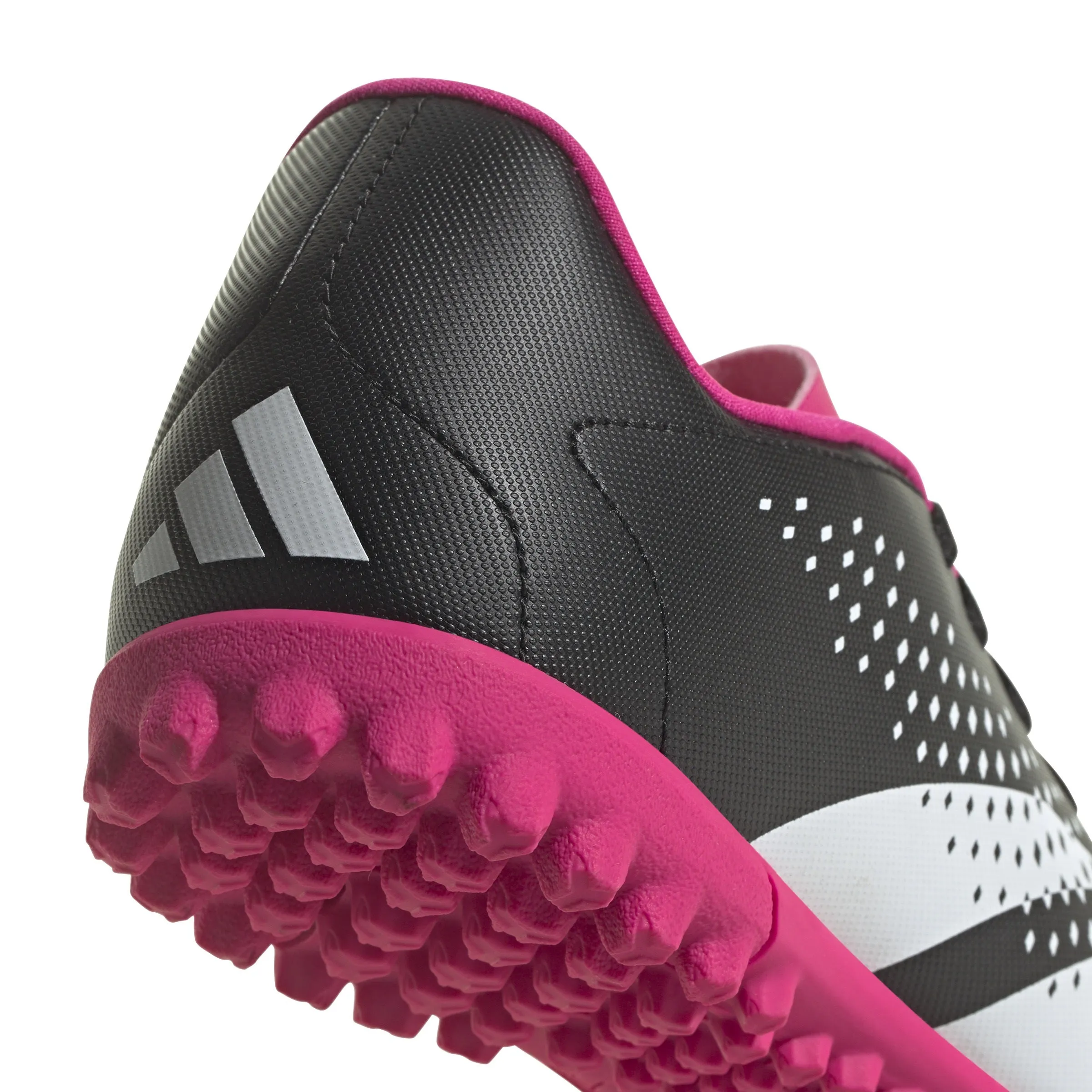 Return Soccer Cleats Adidas Predator Accuracy.4 Astro Turf Junior Football Boots (Core Black Shock Pink White)