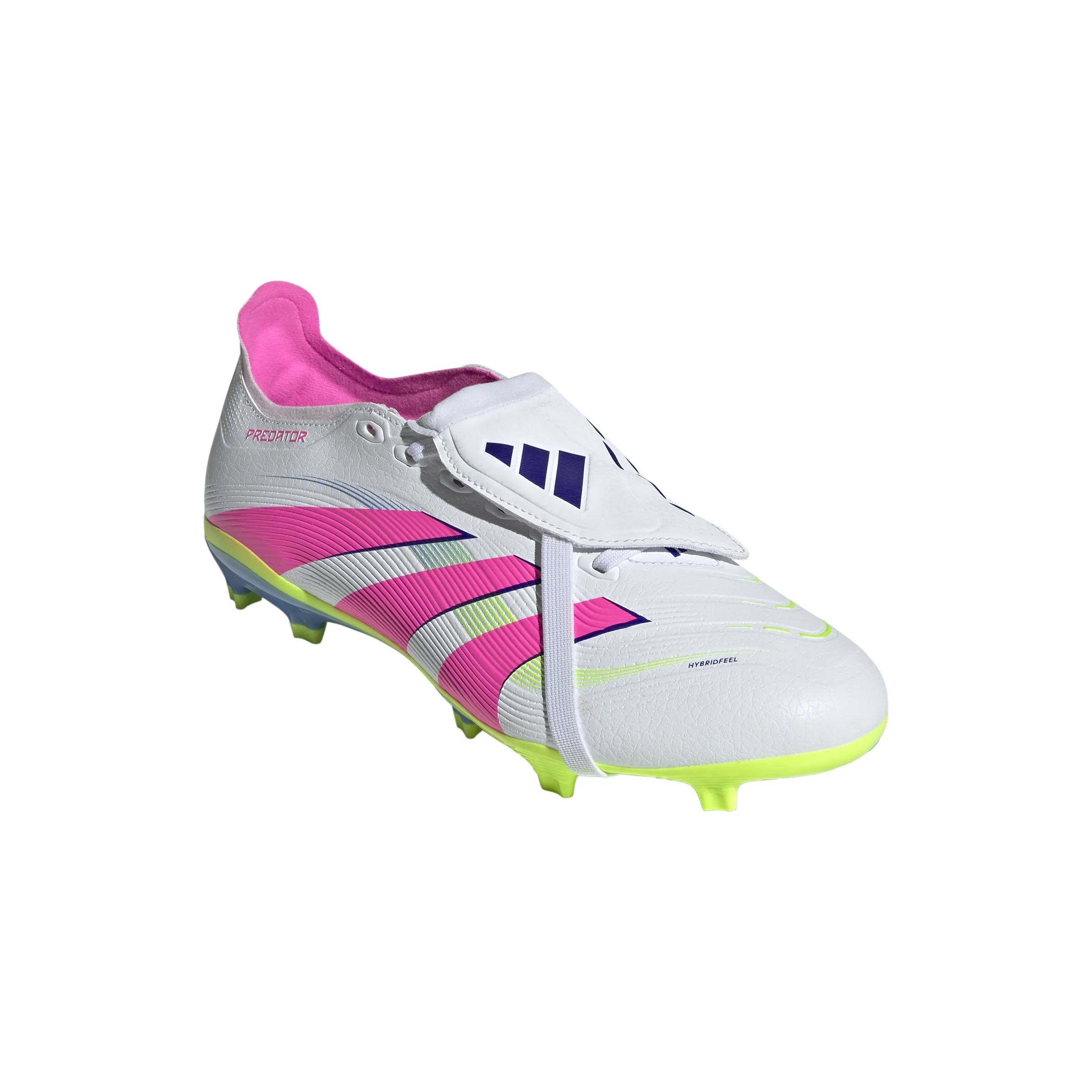 adidas Predator League Fold tongue FG/MG Soccer Cleat - FTWhite/LucPink/Luclem Alpha Ii Elite Fg Soccer Cleats