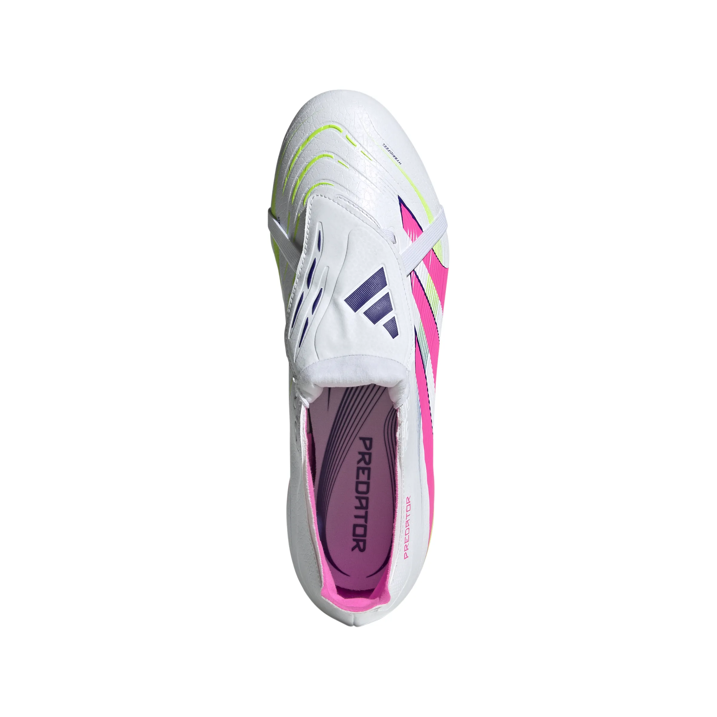 Mid Soccer Cleats adidas Predator League Fold tongue FG/MG Soccer Cleat - FTWhite/LucPink/Luclem