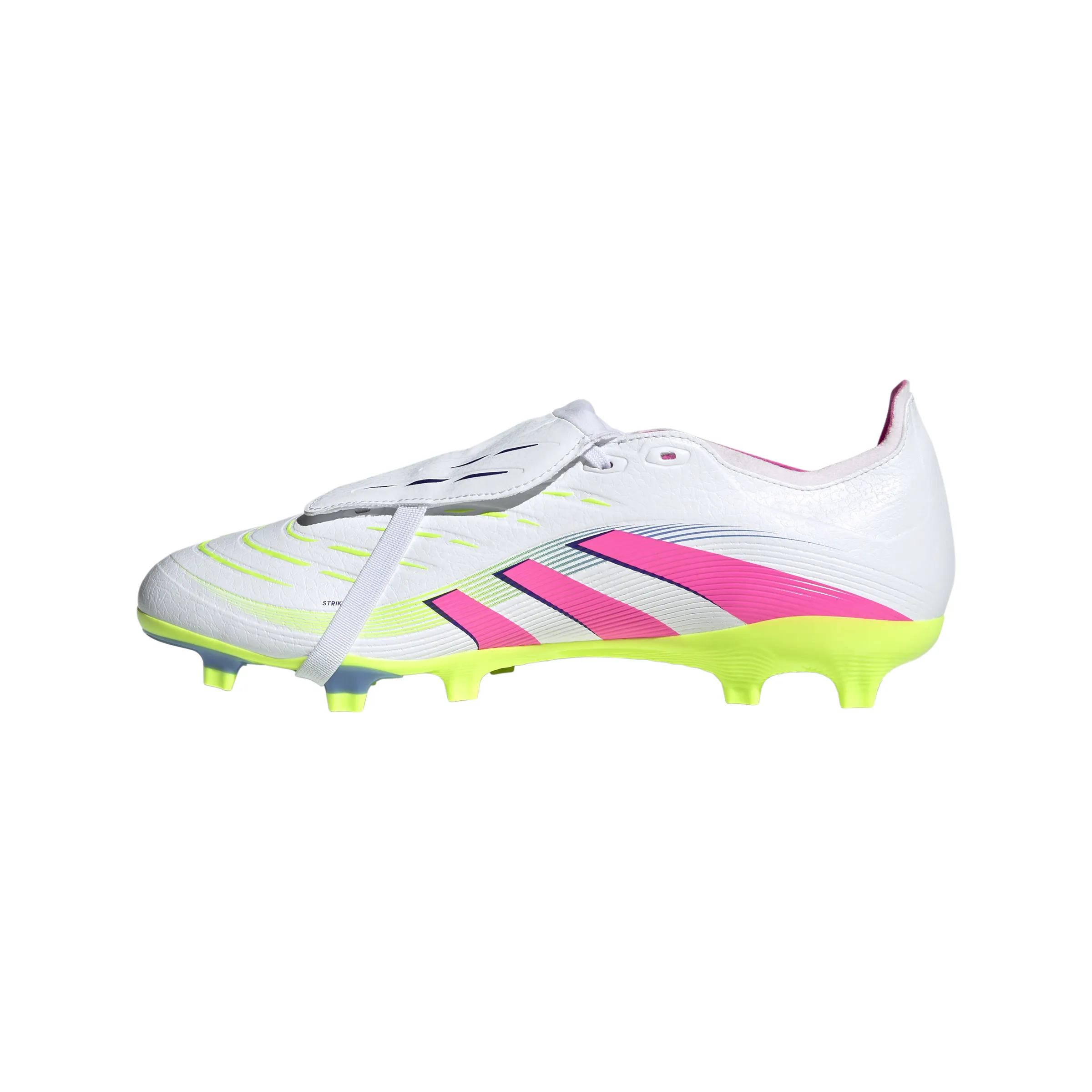 adidas Predator League Fold tongue FG/MG Soccer Cleat - FTWhite/LucPink/Luclem Fg Ag Junior Soccer Cleats