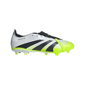 Soccer Cleats With Heel Support adidas Predator League FT FG Firm Ground Soccer Shoes - Ftwr White/ Core Black/ Lucid Lemon