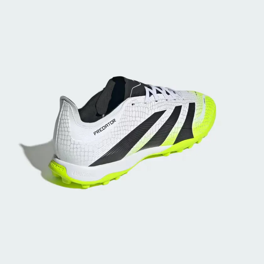 adidas Predator League TF Turf Soccer Shoes - Ftwr White/ Core Black/ Lucid Lemon
