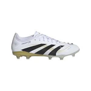 adidas Predator Pro FG Firm Ground - Ftwr/Core Black/Gold Met Soccer Bag With Cleat Storage