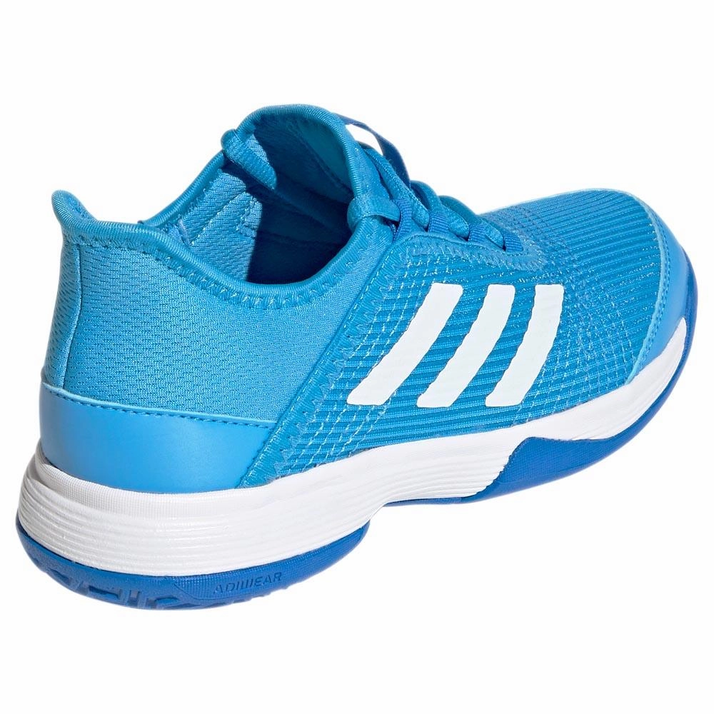 adidas Junior Adizero Club K - Pulse Blue/Cloud White Best Tennis Shoes For Knee Problems