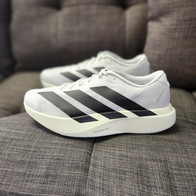 Adizero EVO WHITE BLACK Adidas 4e Wide Shoes
