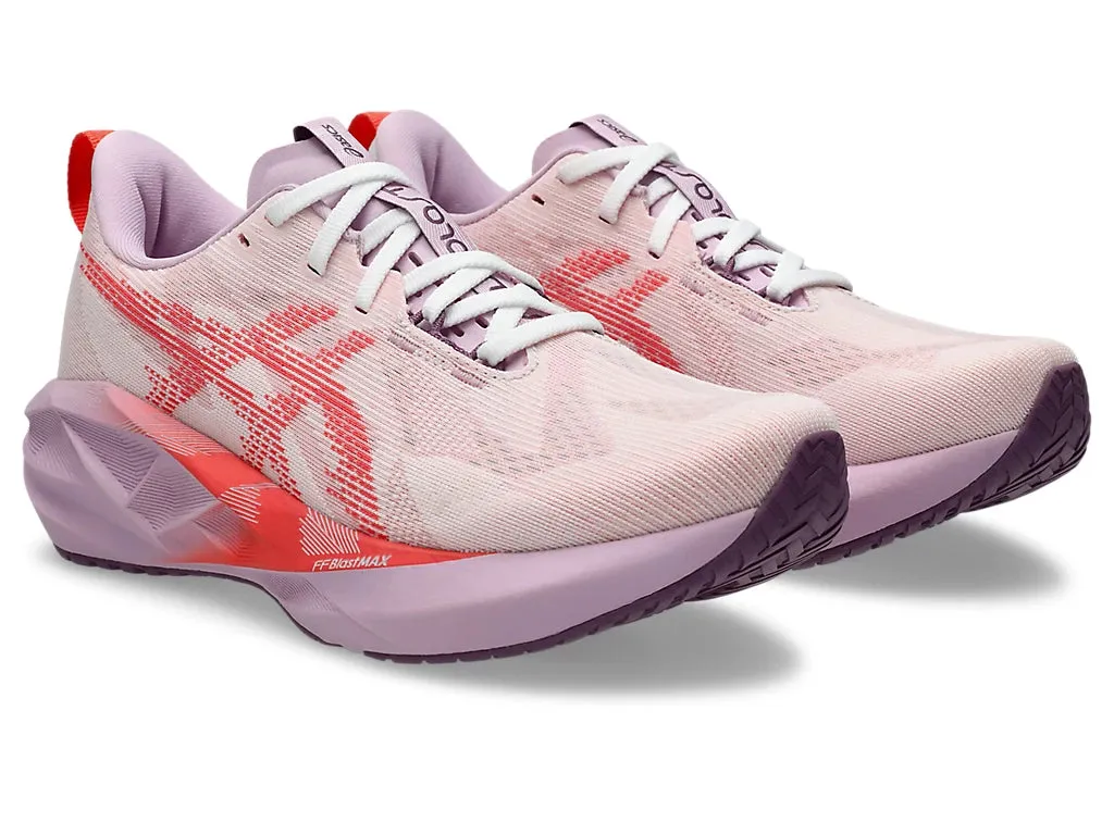 Womens Asics Novablast 5 - White/Coral Reef Asics Youth Shoes