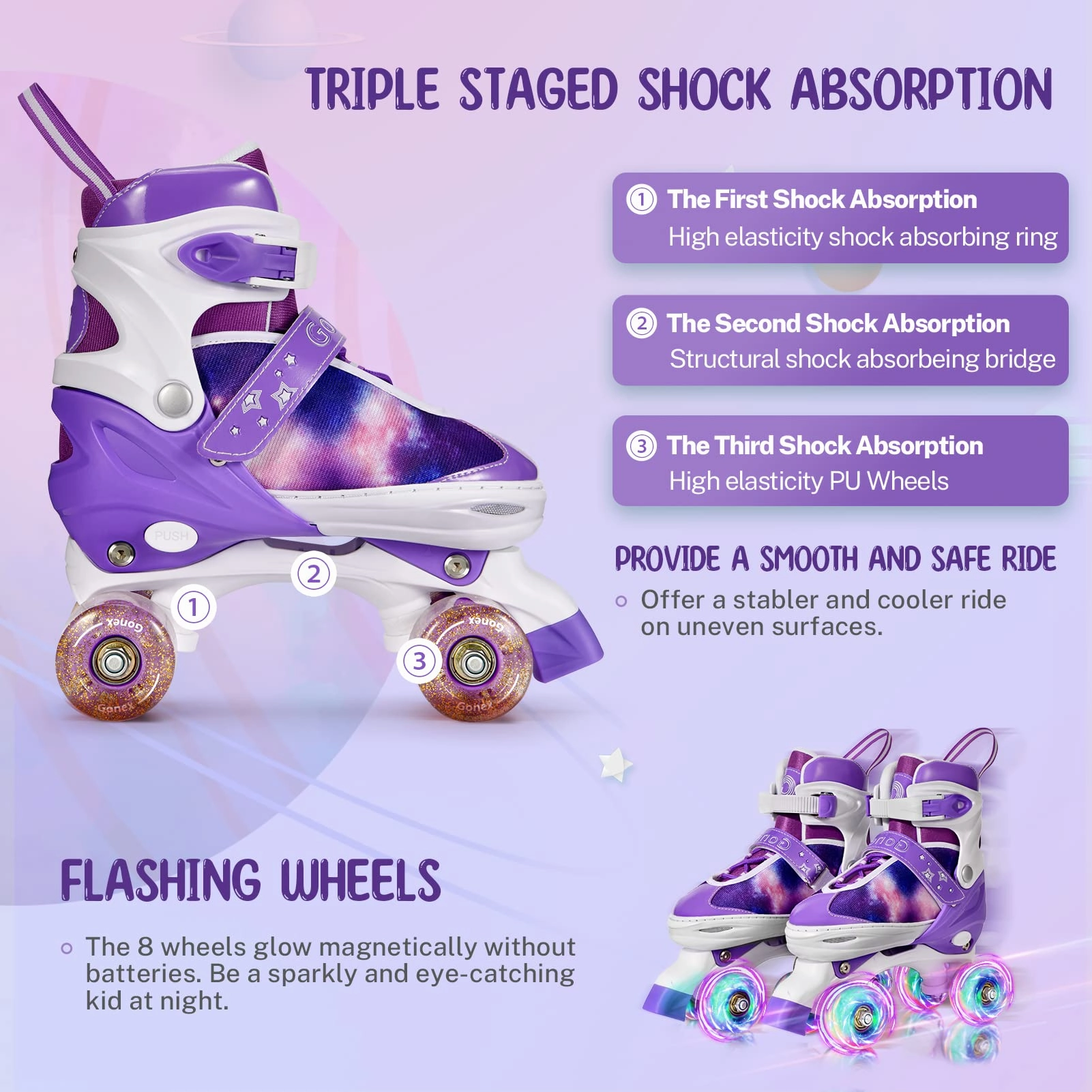 Shadow Skate Shoes Gonex Roller Skates