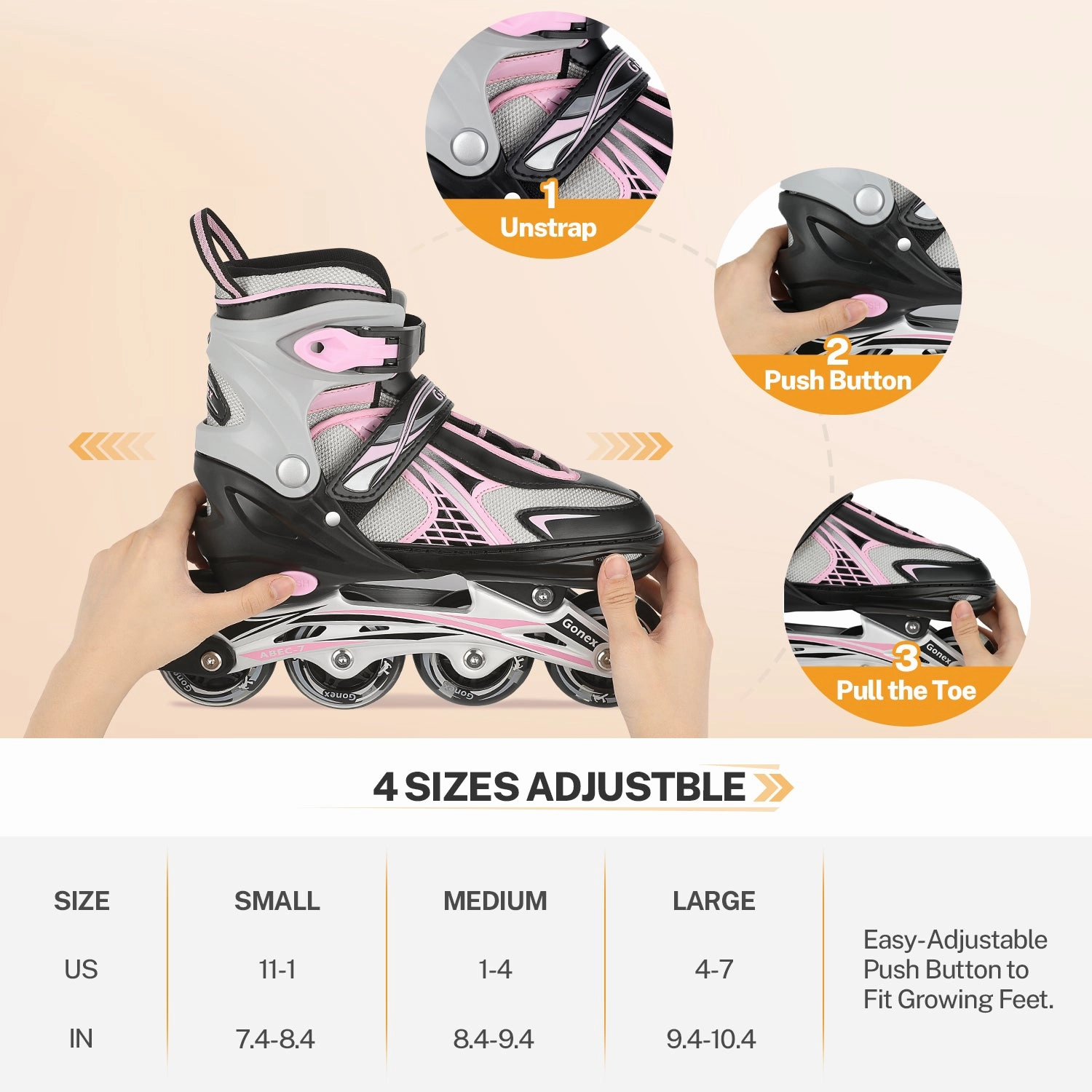 Gonex Inline Skates for Girls Boys Kids Cheapest Place To Buy Skate
