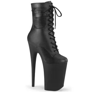 Rick Owens Boots Simon 9 Inch Heel INFINITY-1020PK Black Pu