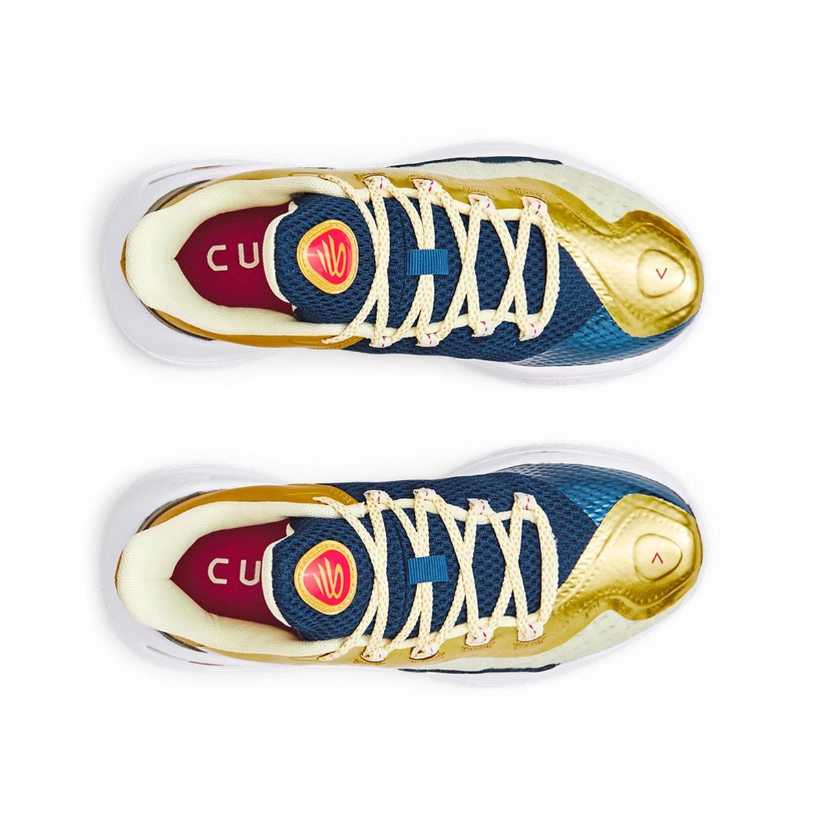 White Basketball Shoes With Colorful Bottoms Curry 11 'Championship Mindset'