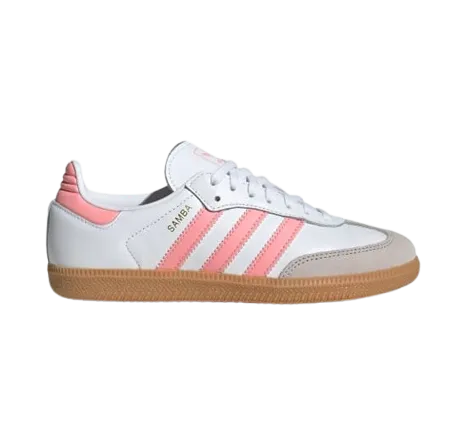 Adidas Kids' Samba Og Shoes - White / Coral Pink Miles Morales Shoes Adidas