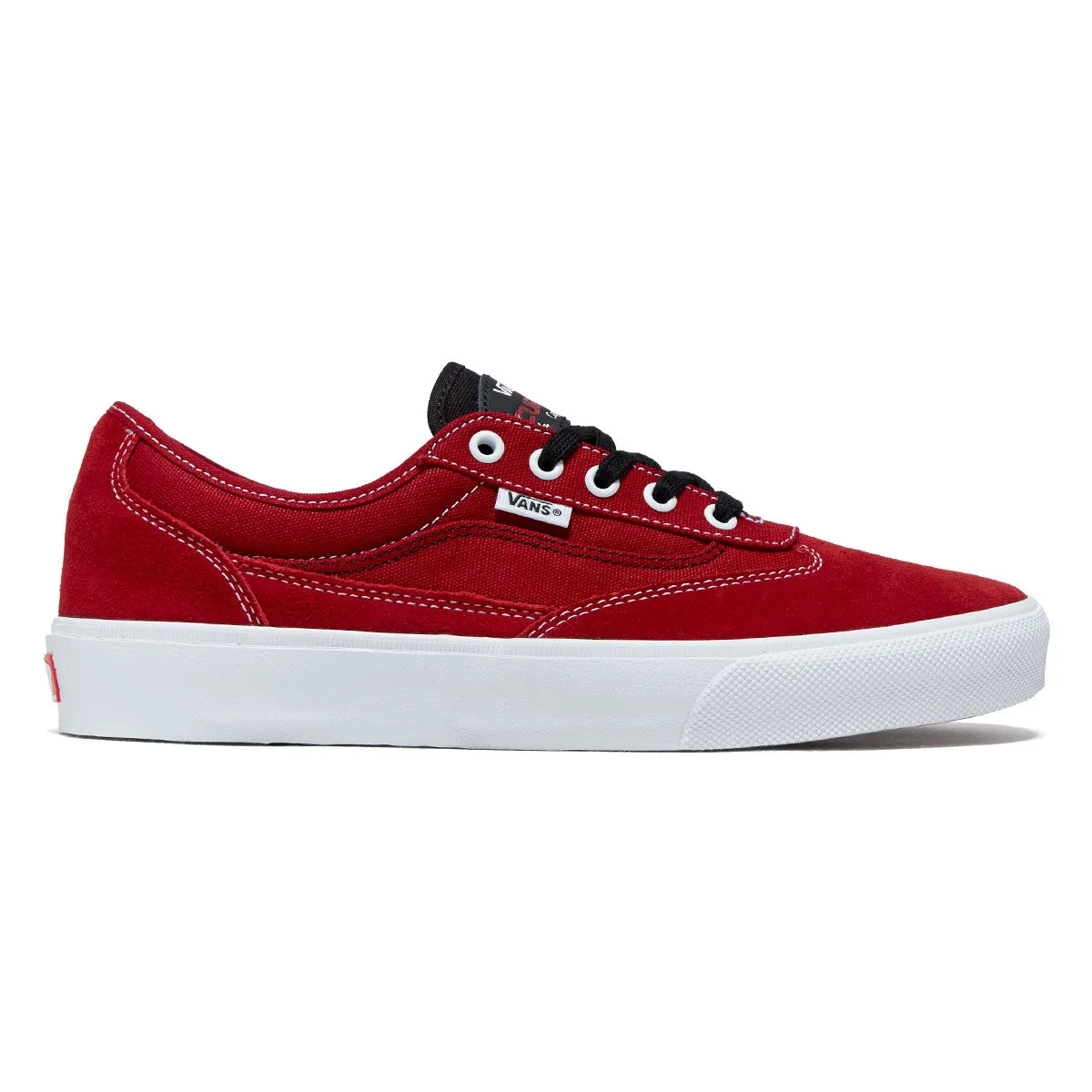 Vans Skate Curren Caples Shoes - Red/White Skate Board Shoe