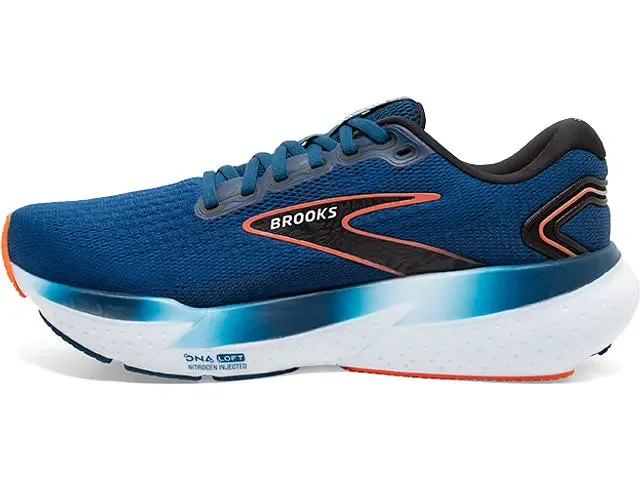 Breaking In New Running Shoes Brooks Mens Glycerin 21- Blue Opal/Black/Nasturtium  (1104191D474)