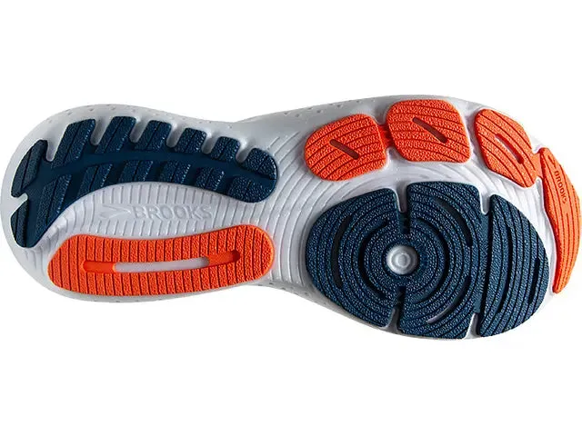 Brooks Mens Glycerin 21- Blue Opal/Black/Nasturtium  (1104191D474) Best Fell Running Shoes