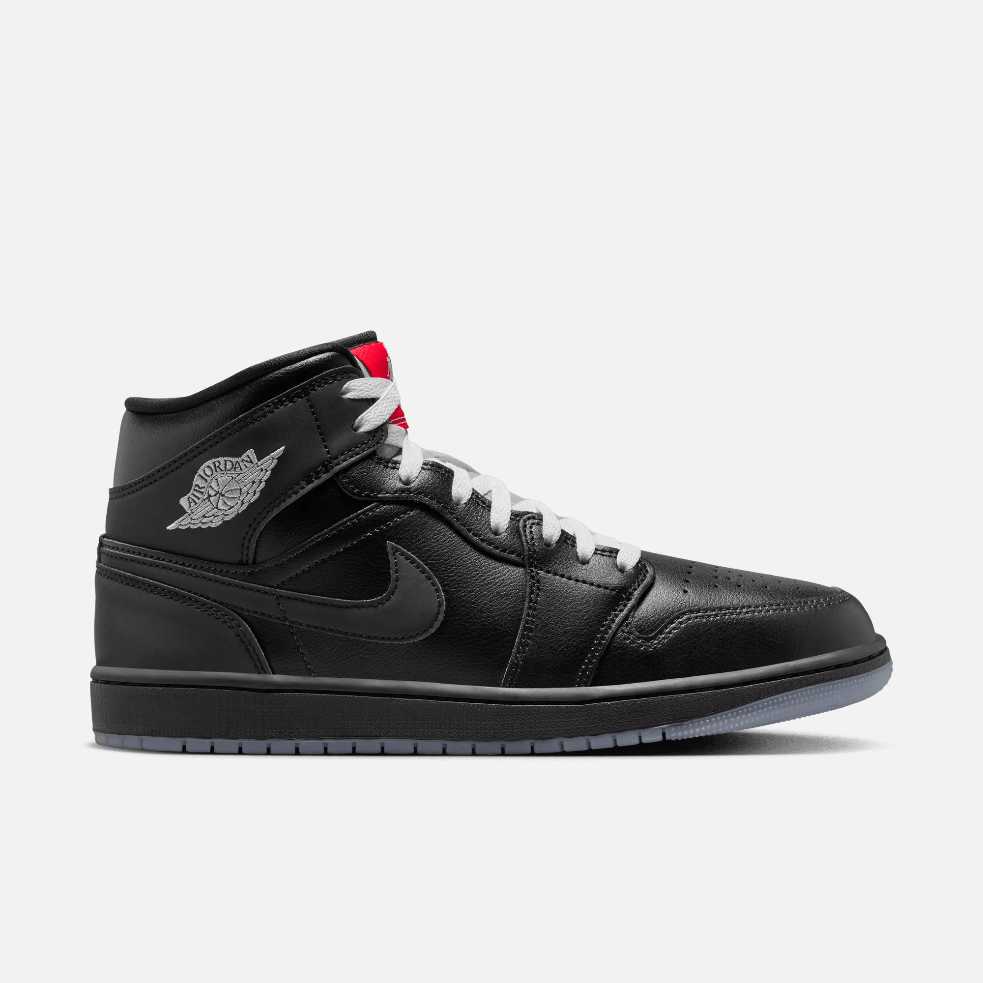 Nike Comfort Footbed Tennis Shoes Air Jordan 1 Mid Black Metallic Reimagined